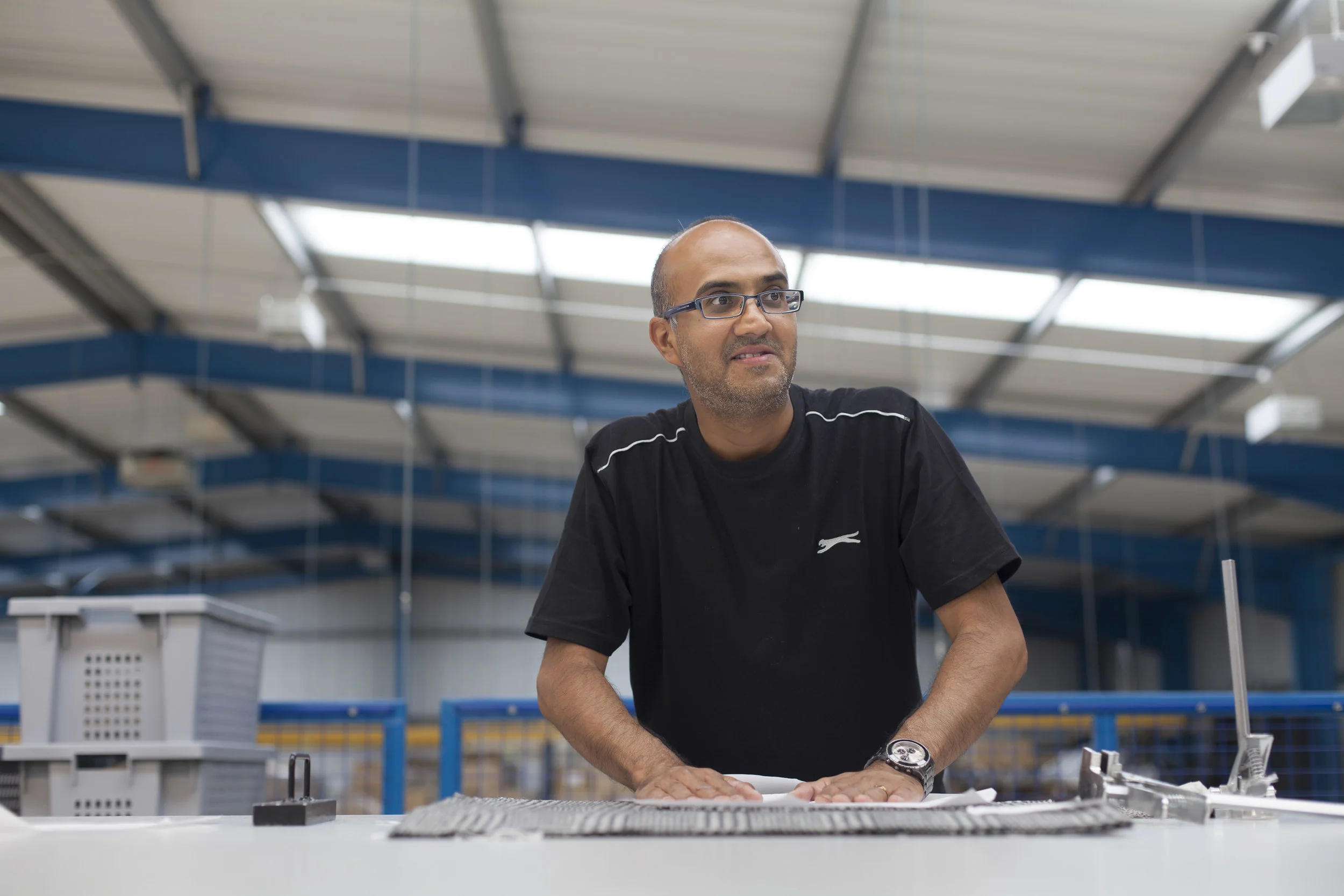  A documentary photograph of work taking place at the Cookson Clegg factory, Lancashire.  Part of a commercial photography commission for Finisterre 