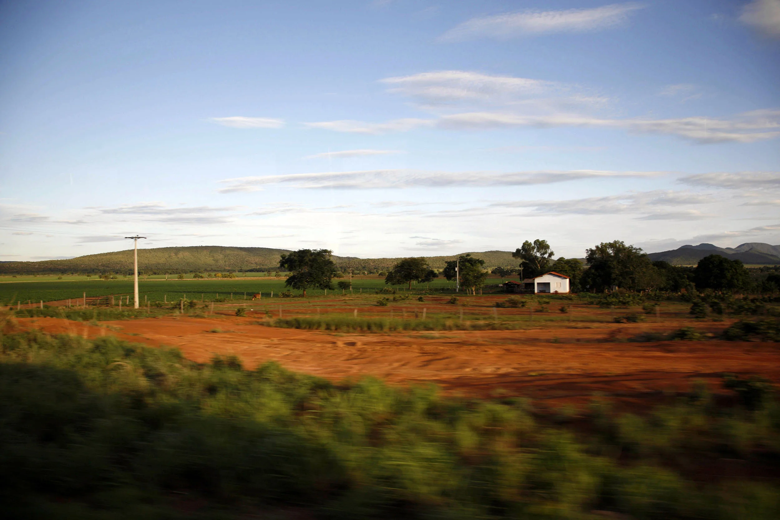 A documentary travel photograph taken from a bus in Minas Gerais, Brazil. Photography part of personal project