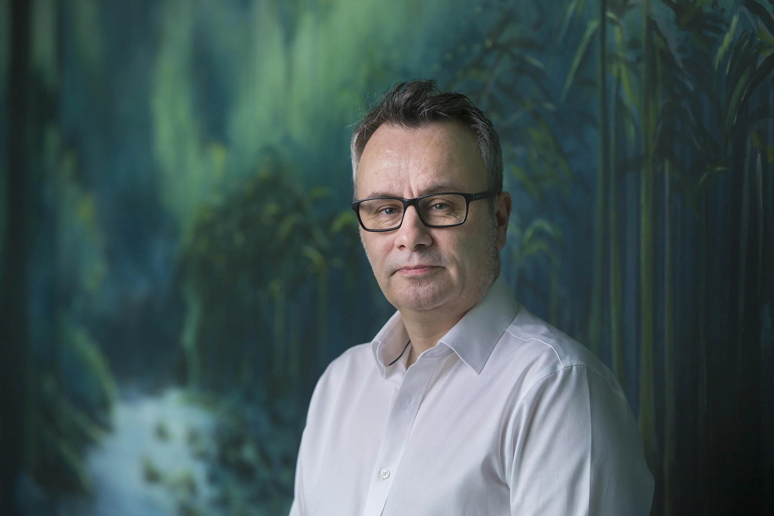 A portrait photograph taken in the offices Cubic Motion. Part of a documentary and portrait photography series for their new website