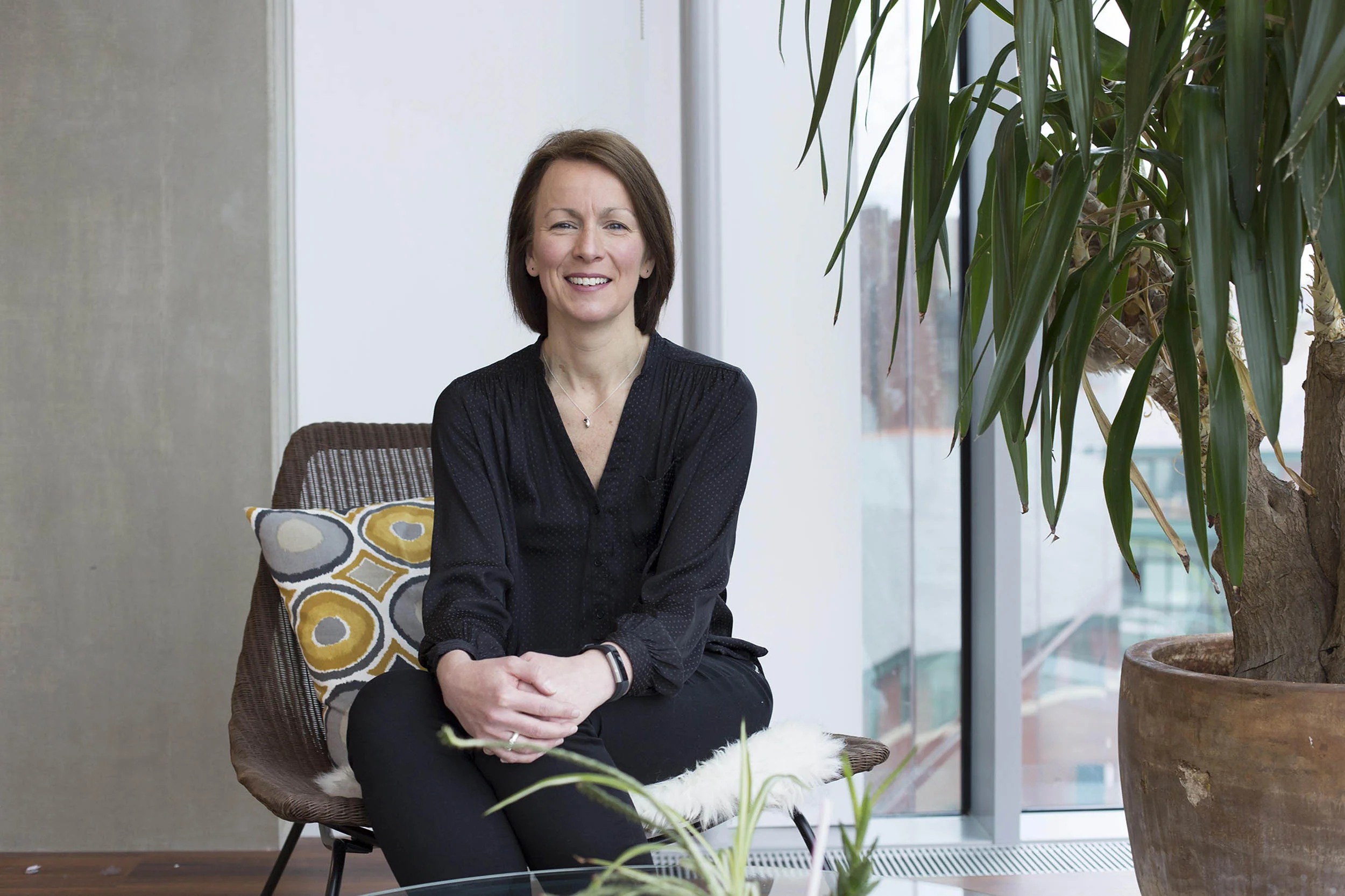 A portrait photograph taken in the offices Cubic Motion, Manchester. Part of a documentary and portrait photography series for their new website