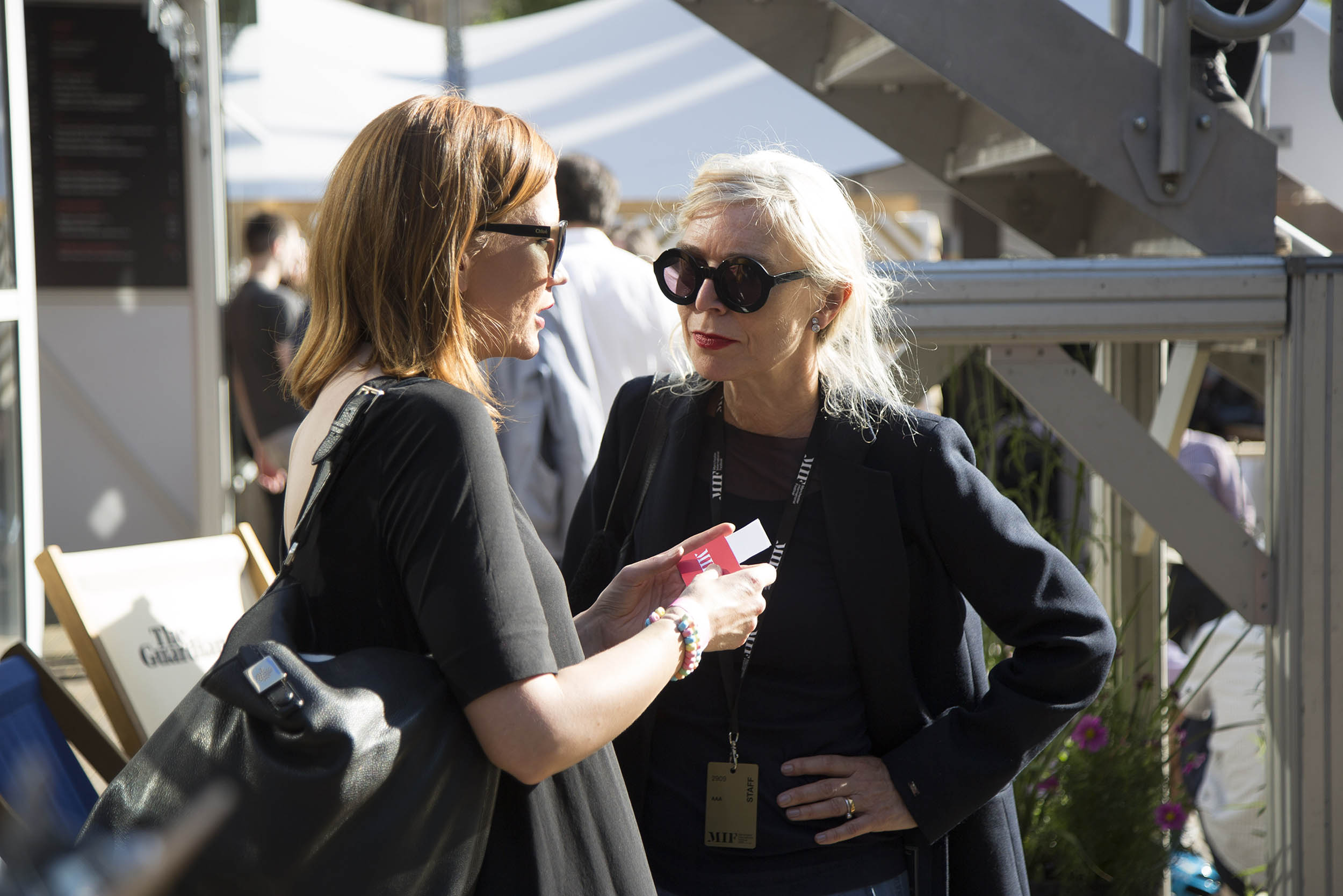  A photograph at an event during the Manchester International Festival 