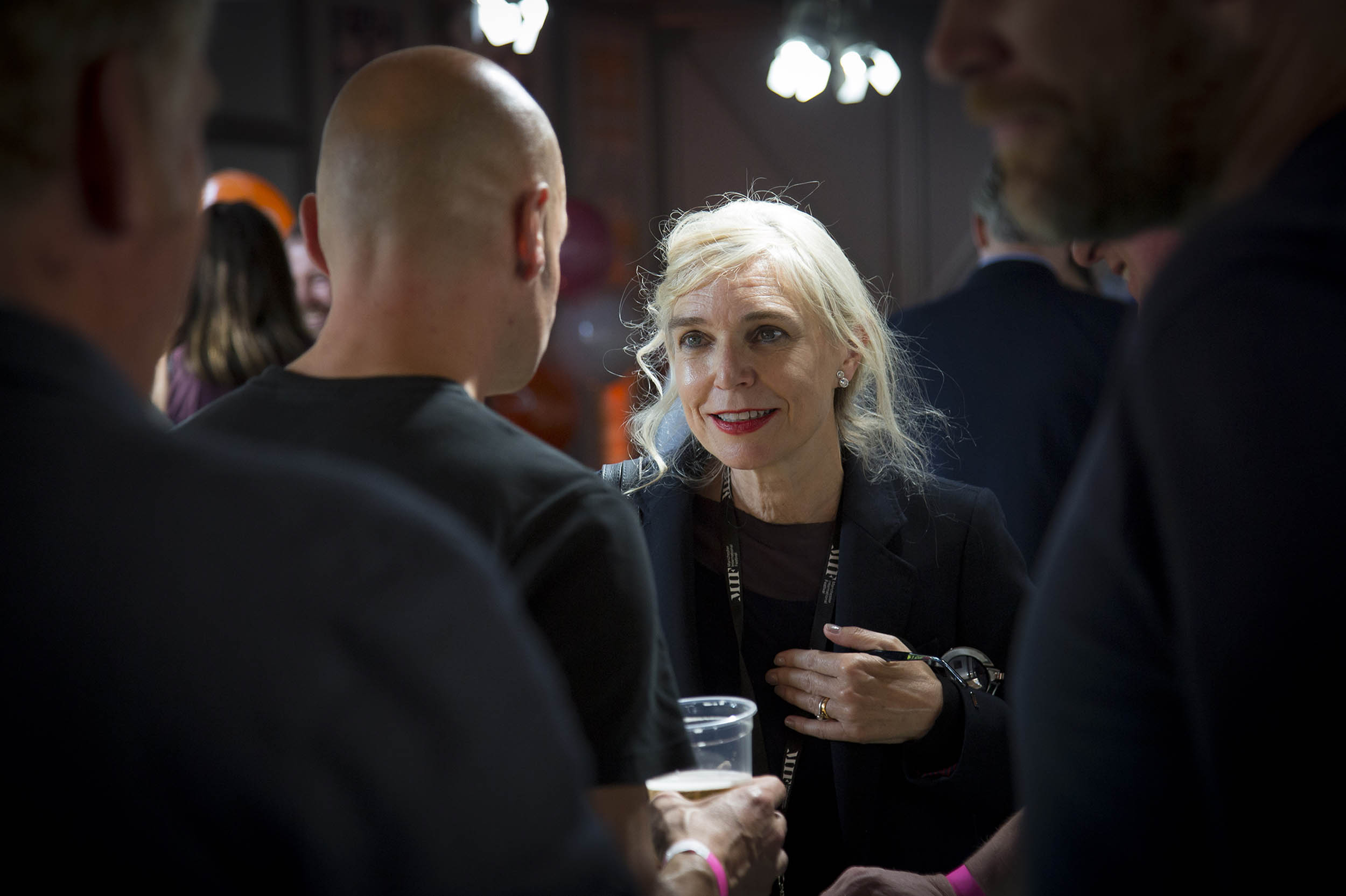 A photograph at an event during the Manchester International Festival