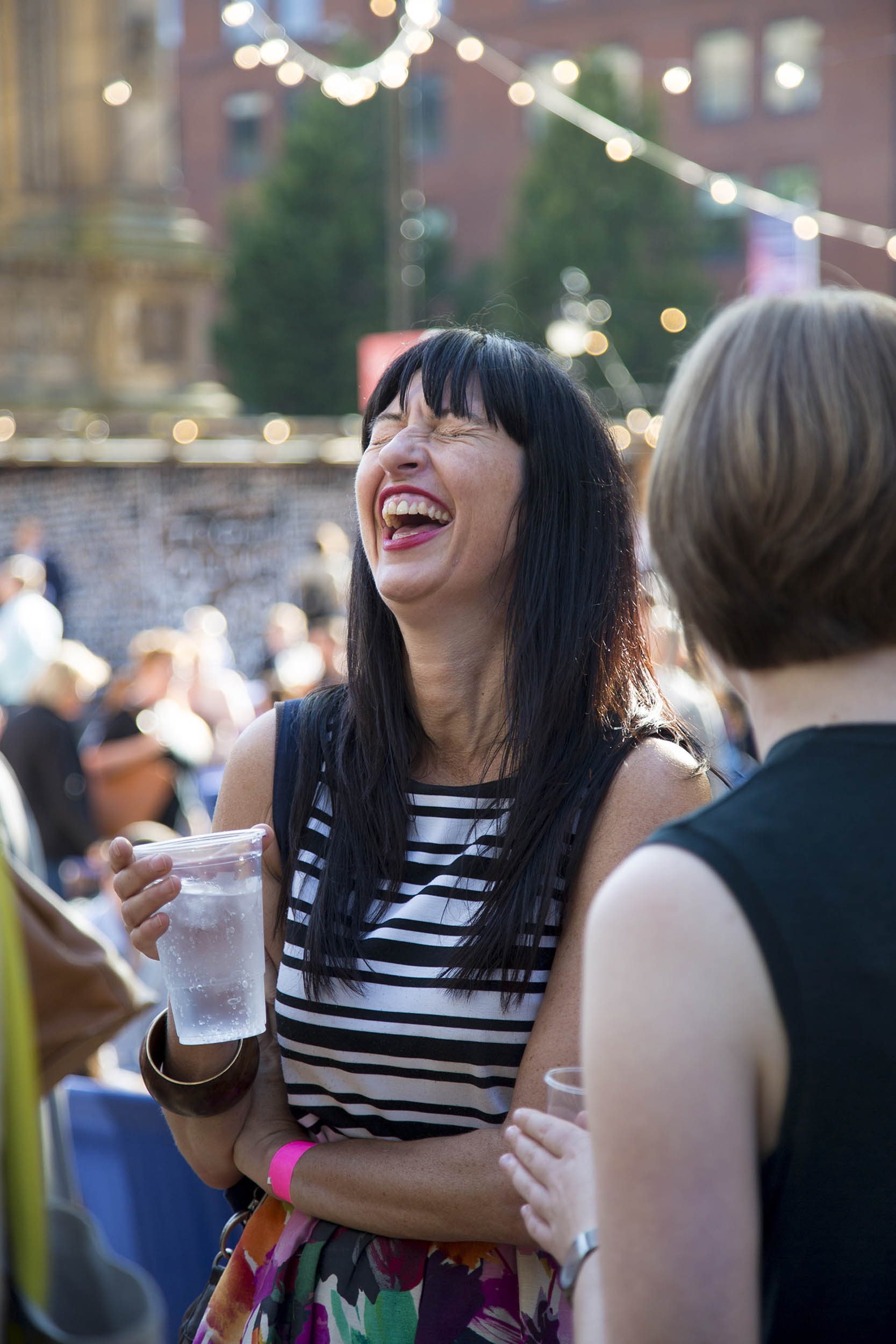  A photograph at an event during the Manchester International Festival 