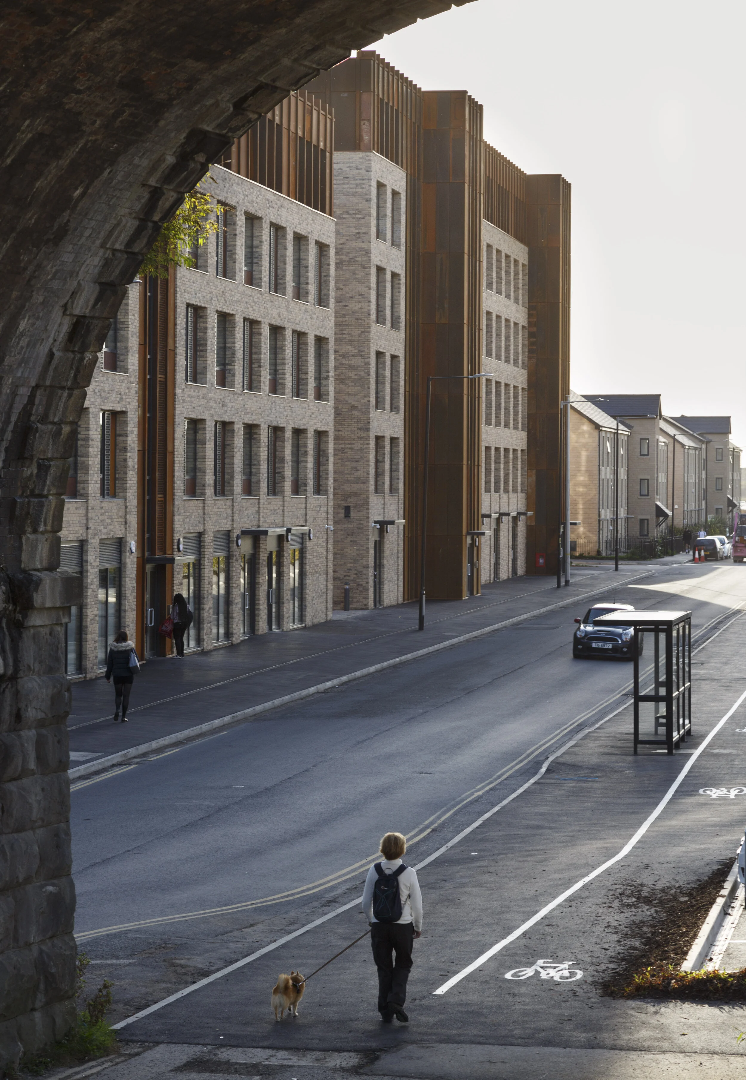  An architectural photograph of the Luneside development in Lancaster.    Photographed for Just H Architects 