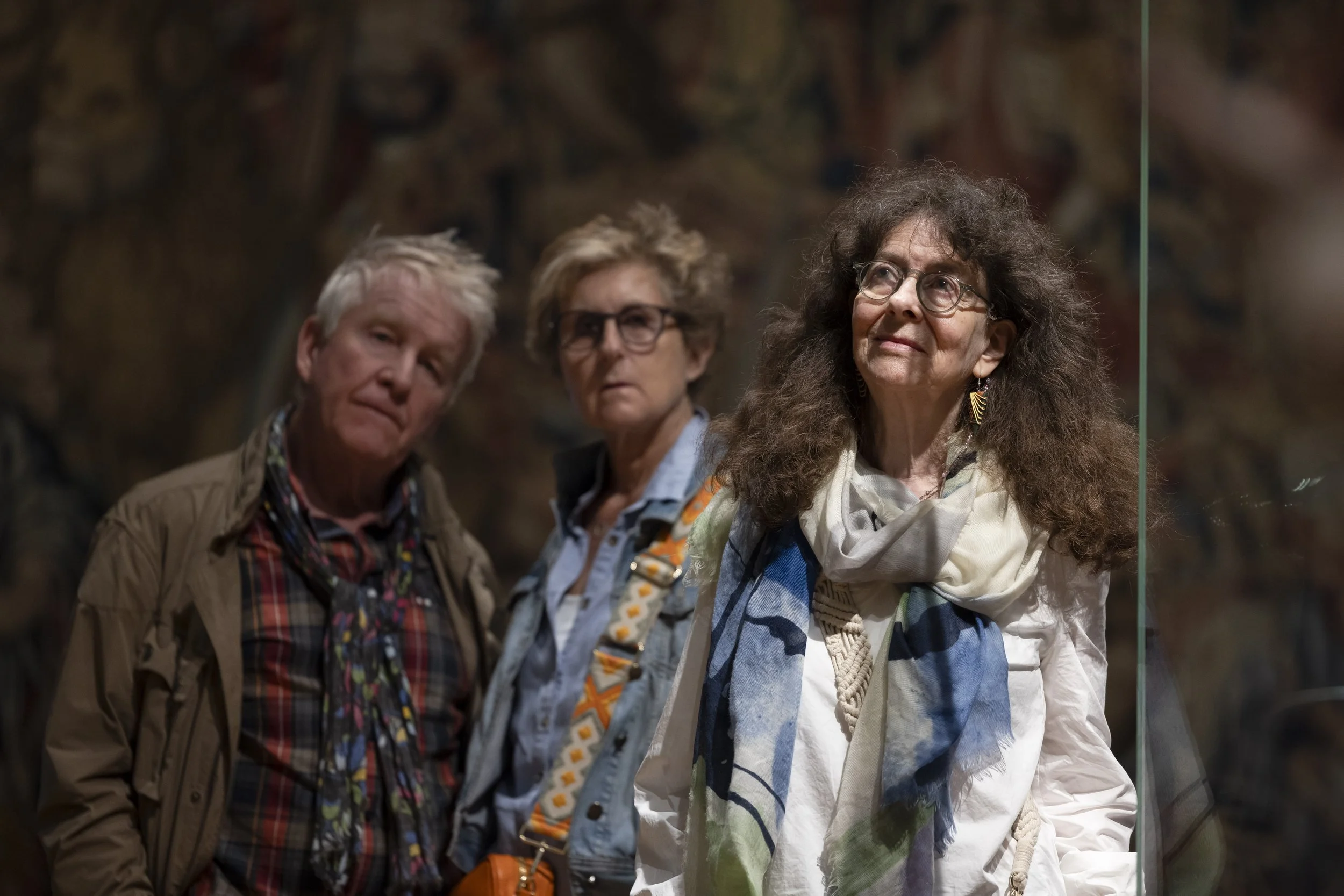 Art Fund patrons peruse art in the Walker Art Gallery, Liverpool