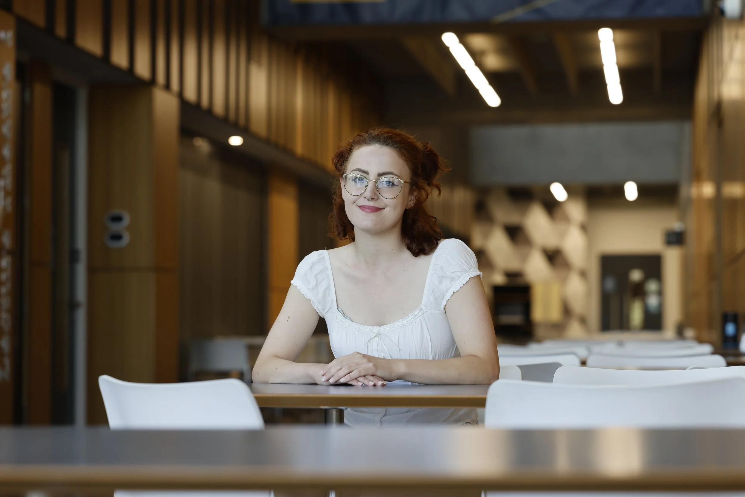Student award winner portrait at Manchester Metropolitan University, photographed by a Manchester-based portrait photographer