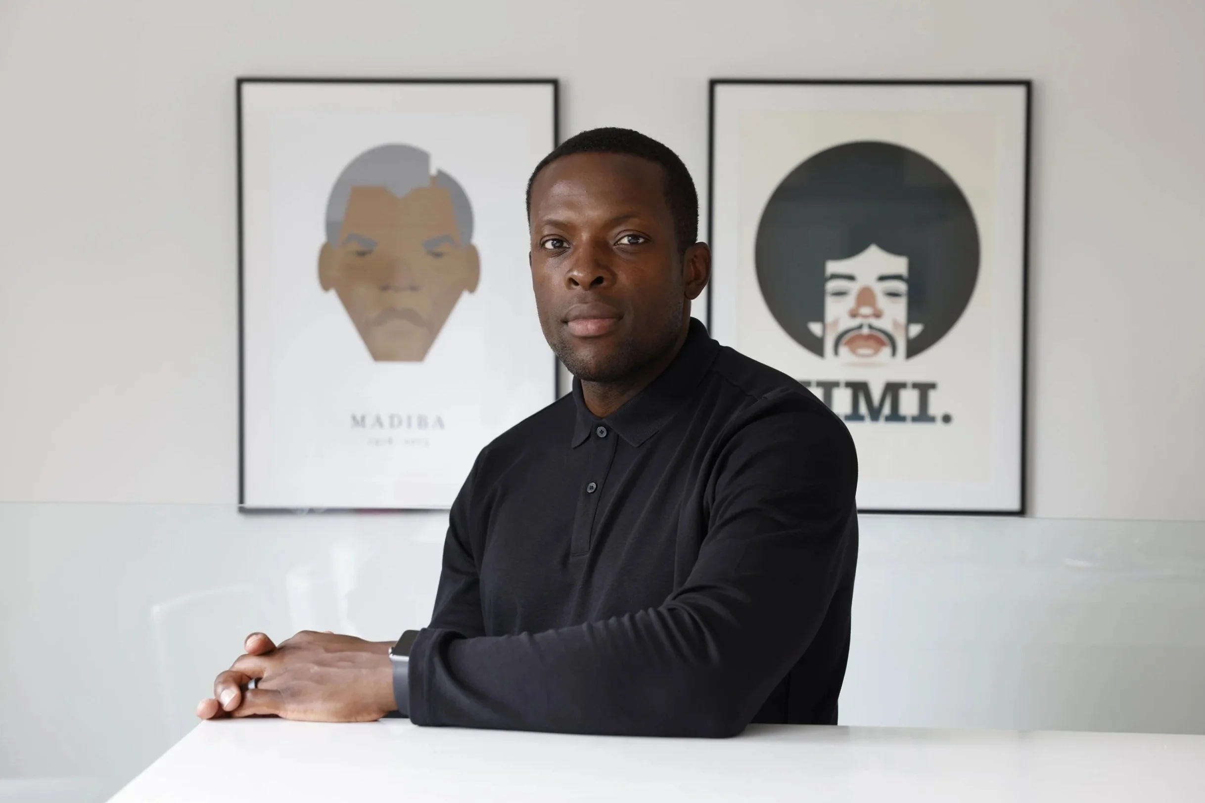 Portrait of Nedum Onuoha in Manchester photographed for ESPN, editorial portrait photography.