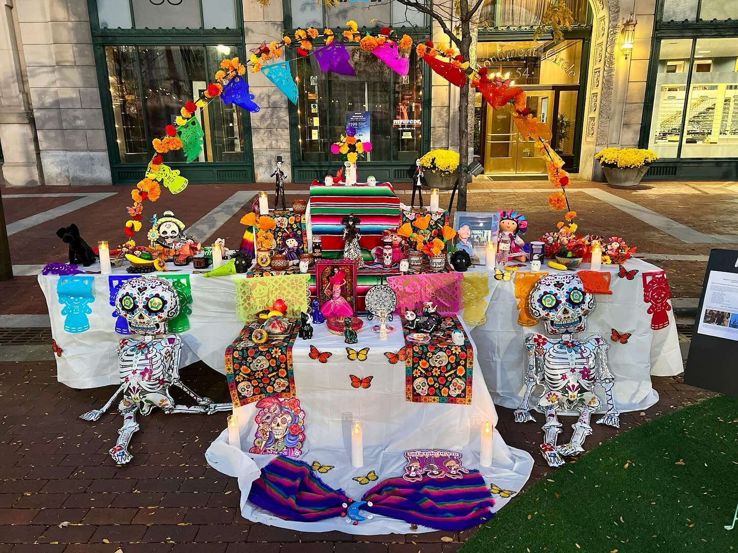 Now through November 4 you can add photos or objects to the Dia de las Muertos Altar made by Indianapolis&rsquo; 10th Sister City Quer&eacute;taro, M&eacute;xico @indymxsistercity 

What is the Indianapolis Sister City International Program? 
The ISC