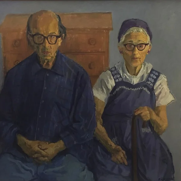 Raphael Soyer, Dora and Sol Wilson, 1974