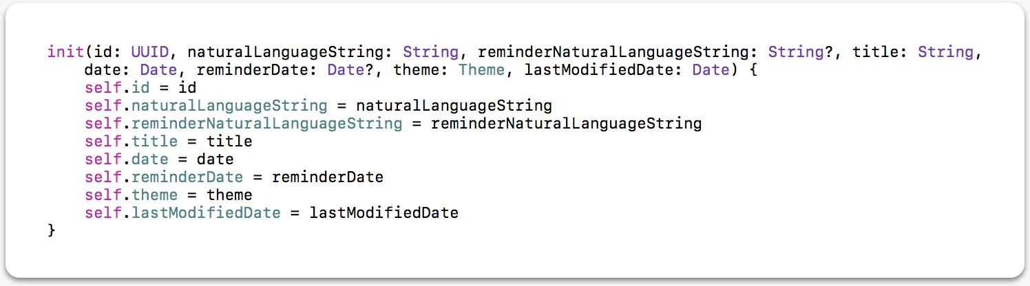 Days Ago is mostly written in Swift, with bits of Objective-C from some of my older code. Check it out on the App Store .