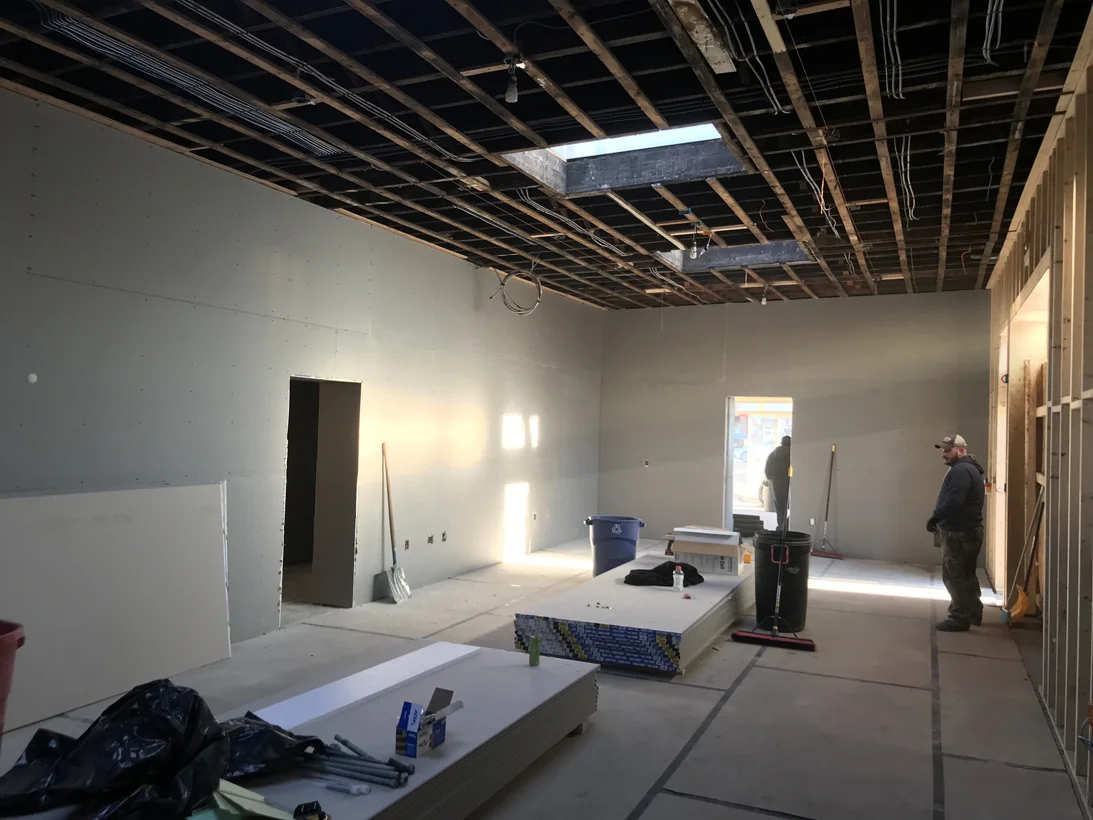 Studio space is coming together