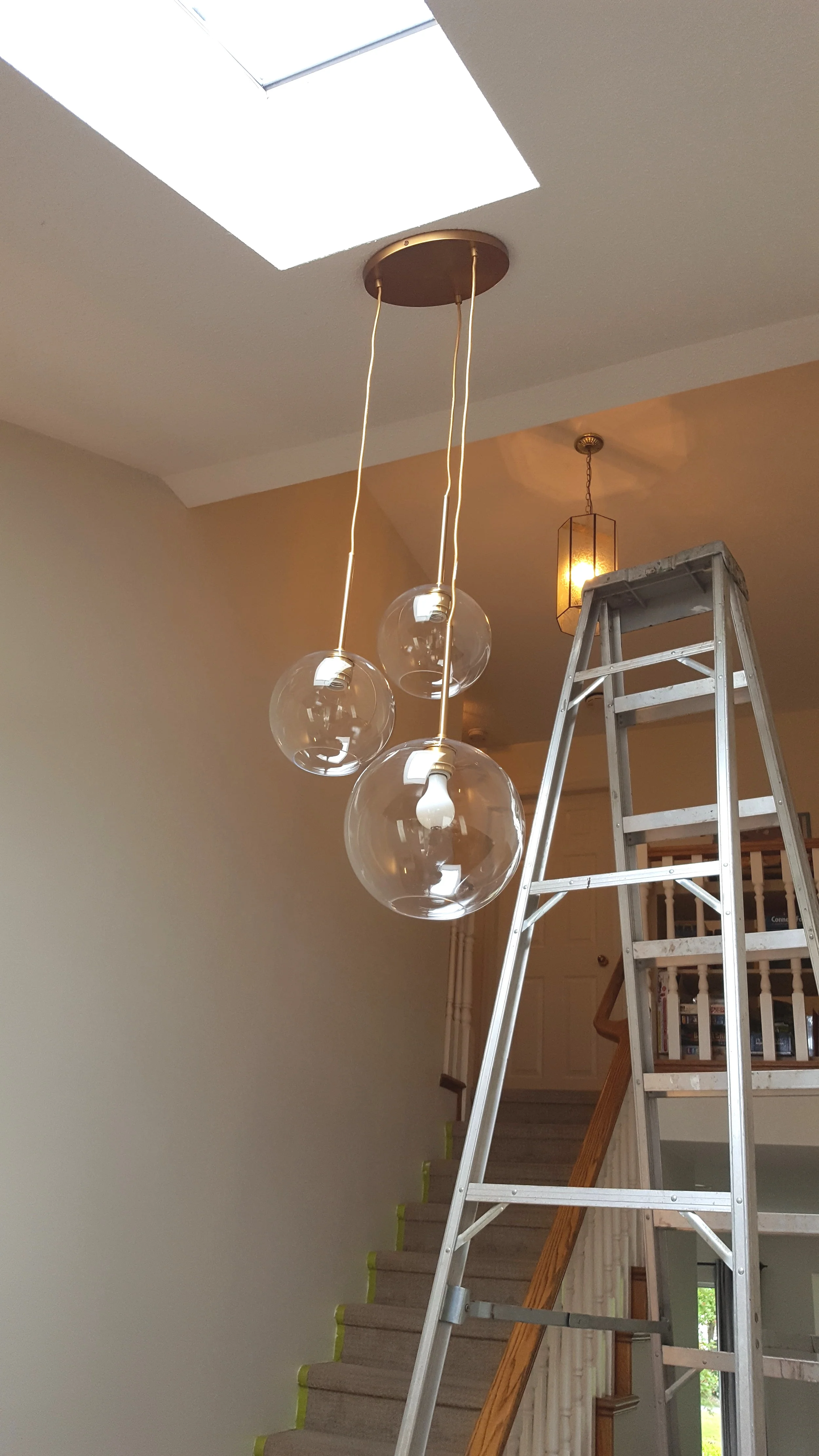 Installation of new pendant lights