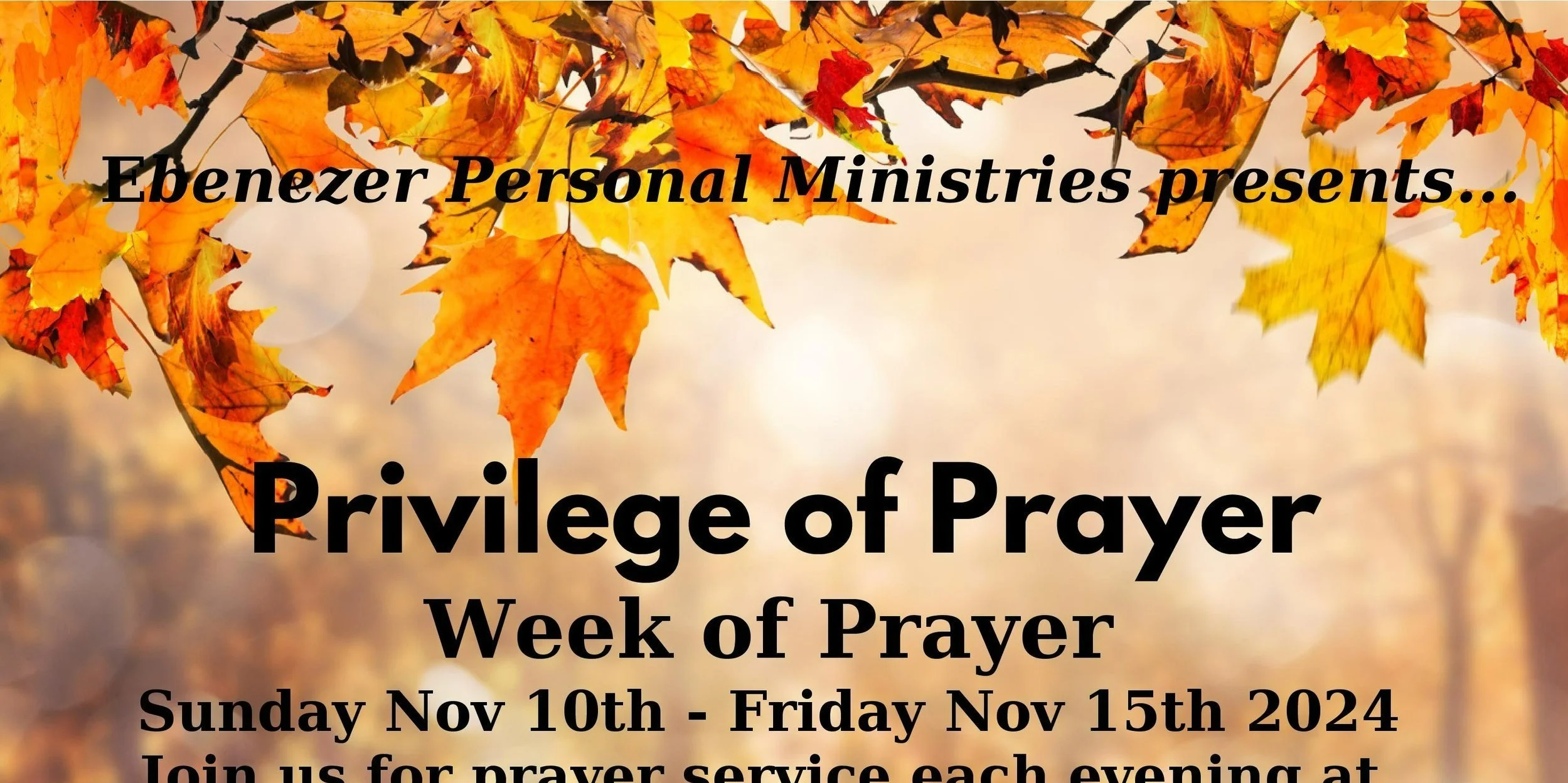      

 
   During this Week of Prayer, you will find that God hears the cry of your heart. Prayer has moved mountains, and sparked reformations. It is no less powerful today than in ages past. It is breath to the soul, and you can’t live without it.