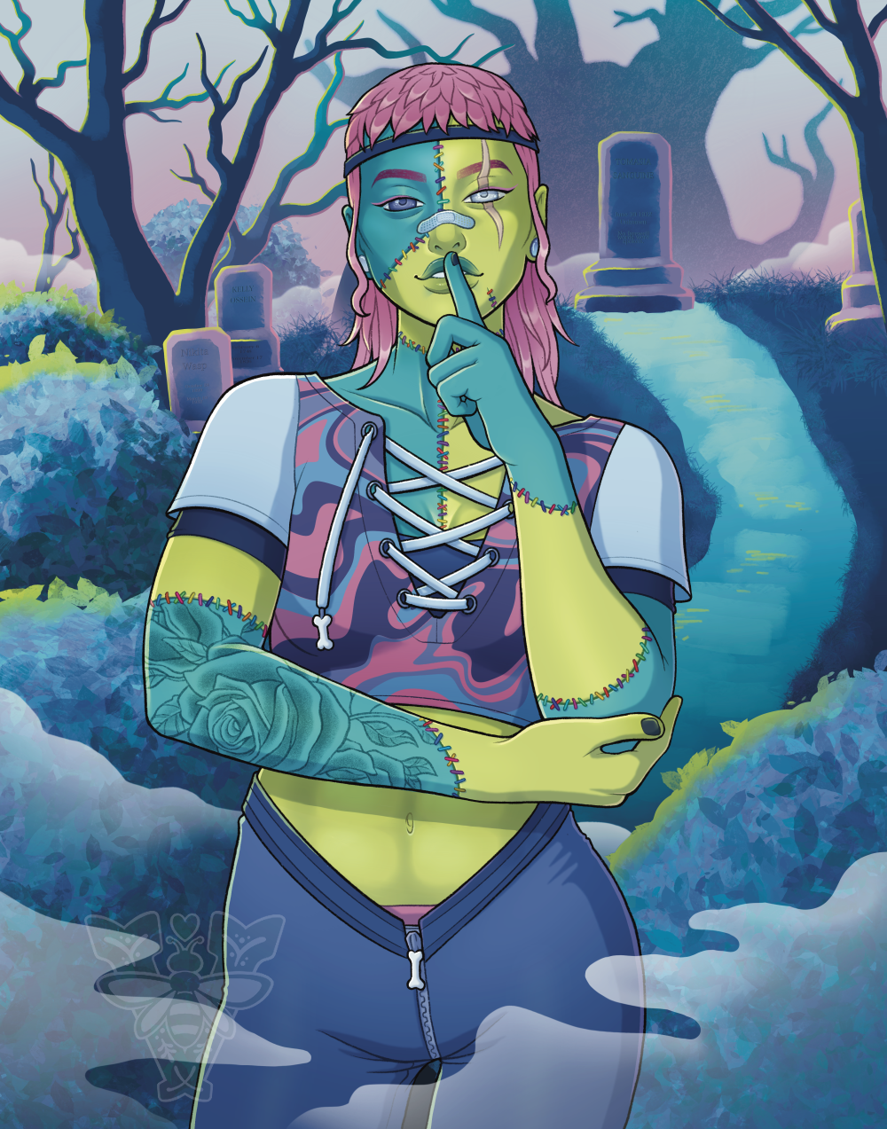 Roamy | Zombie Lady Illustration