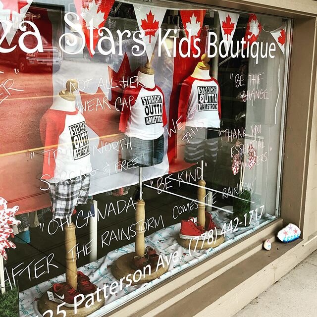 Straight outta Armstrong shirts are here! What better way to show the love for our small town. Canada Day window is up and I&rsquo;m all ready to celebrate our amazing country. 🇨🇦🇨🇦🇨🇦 ❤️❤️❤️
#seastarskidsboutique #seastheday #shoplocal #support