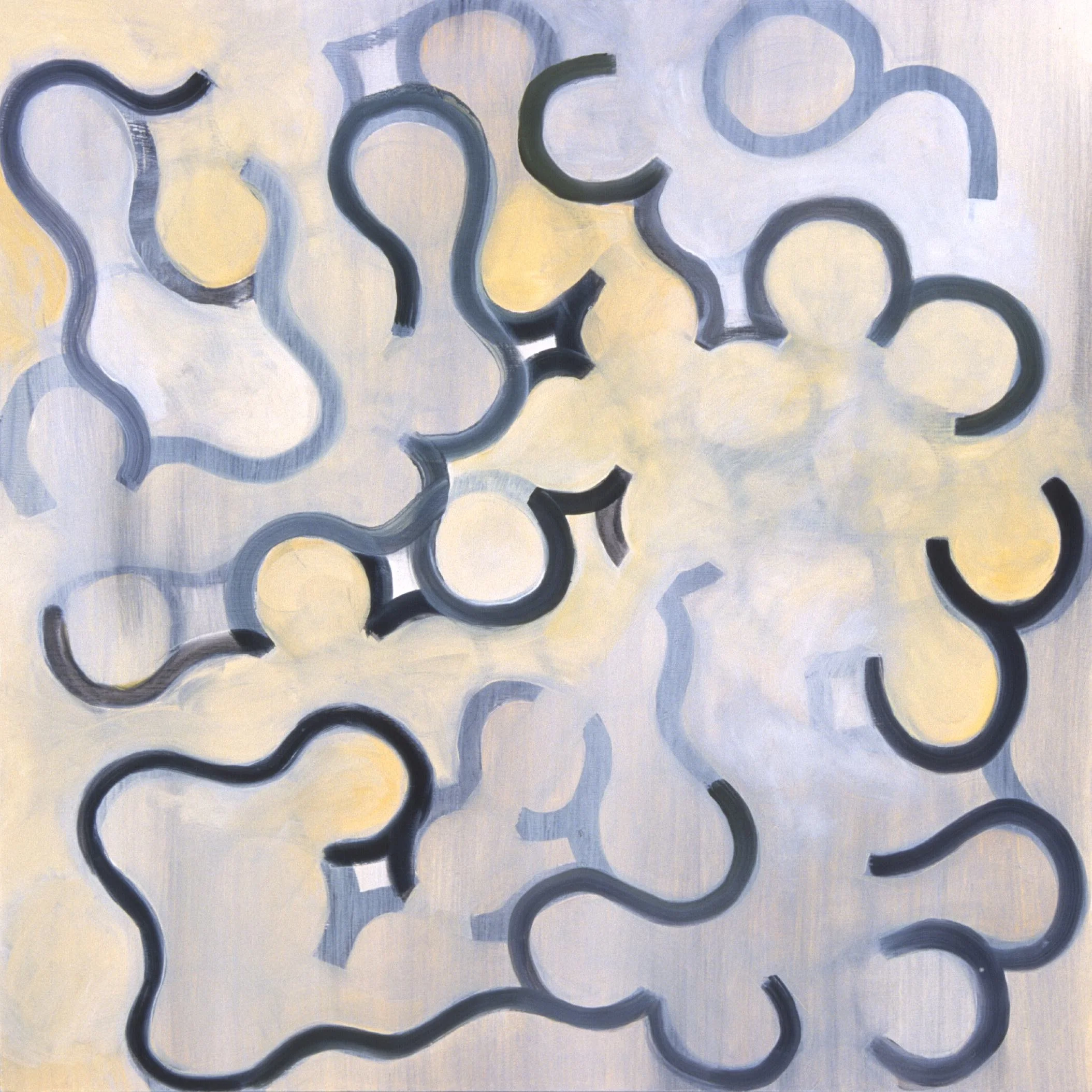 1/2000 #4, 2000, 24x24", oil on panel