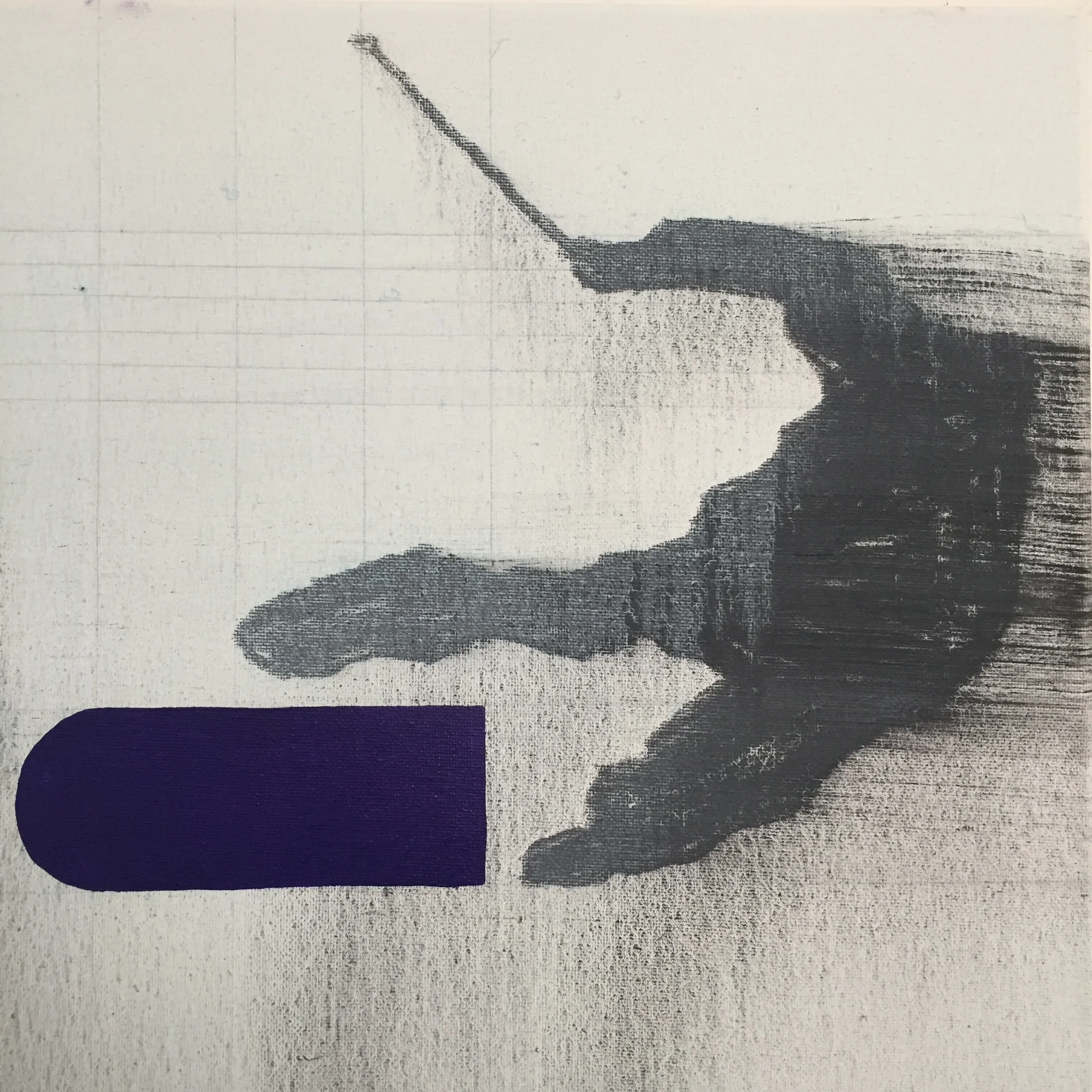 fall, oil and charcoal, 12x12