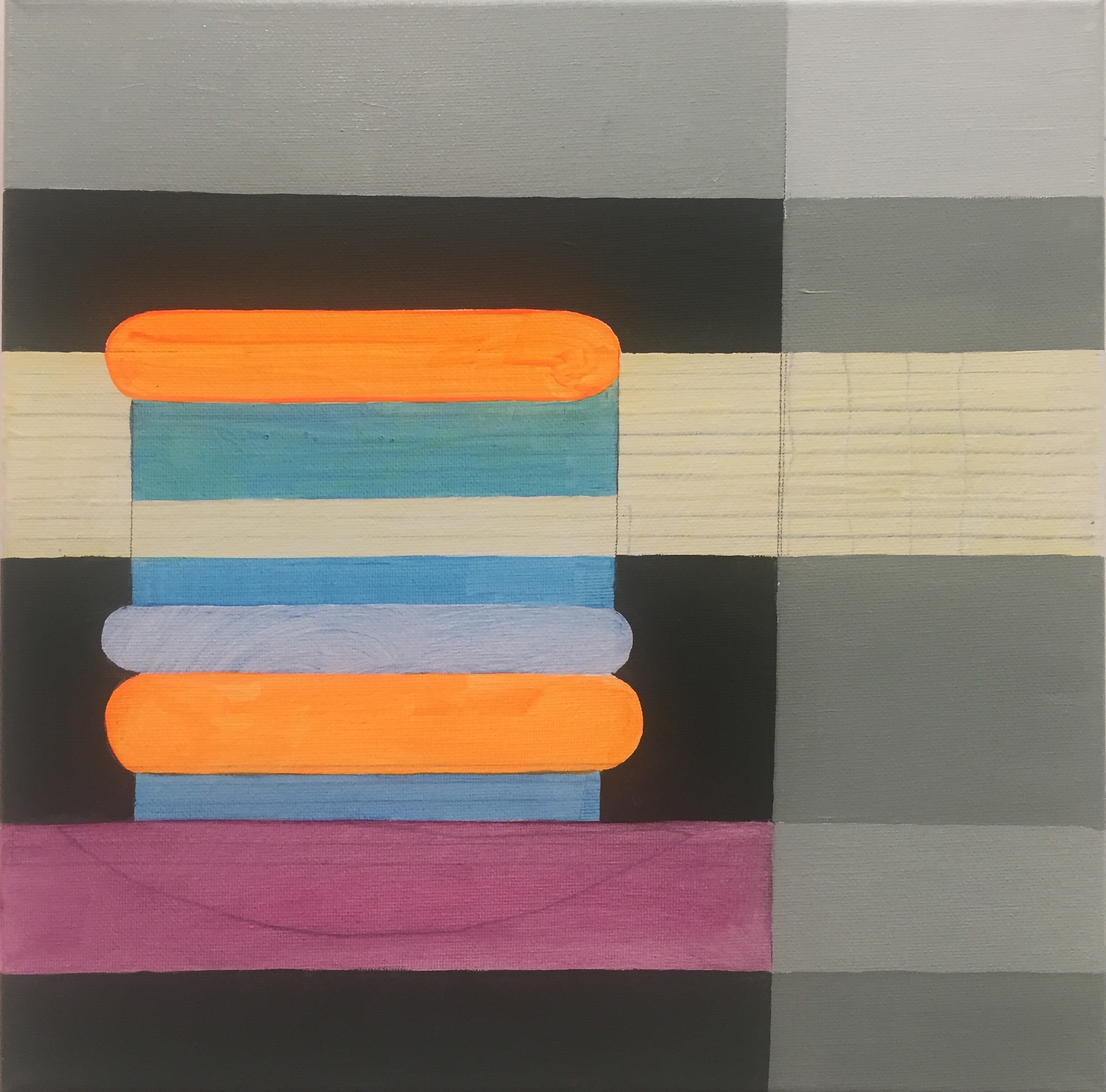 love song 1, oil on canvas, 12x12