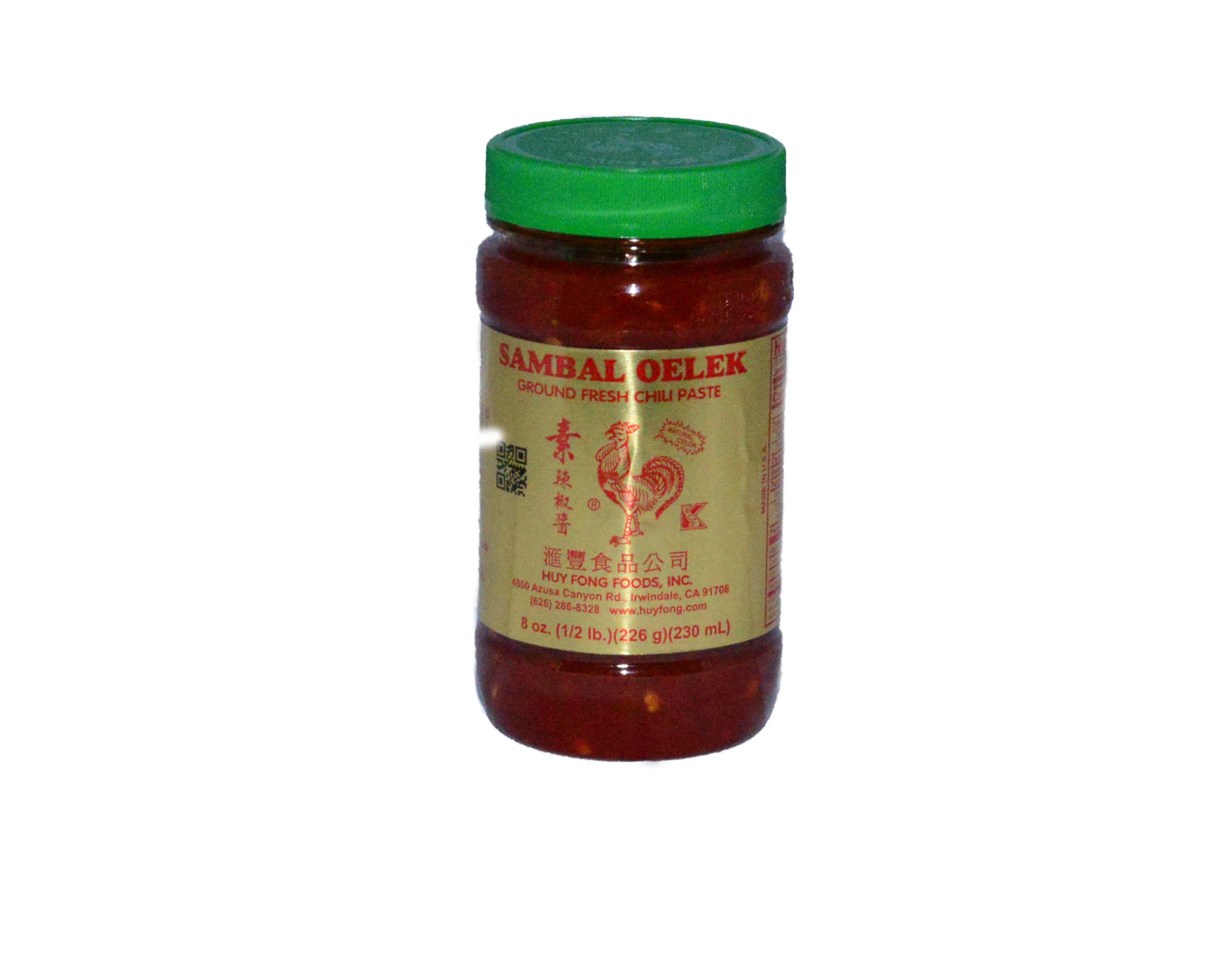 Sambal Oelek Ground Fresh Chili Paste 8 oz.
