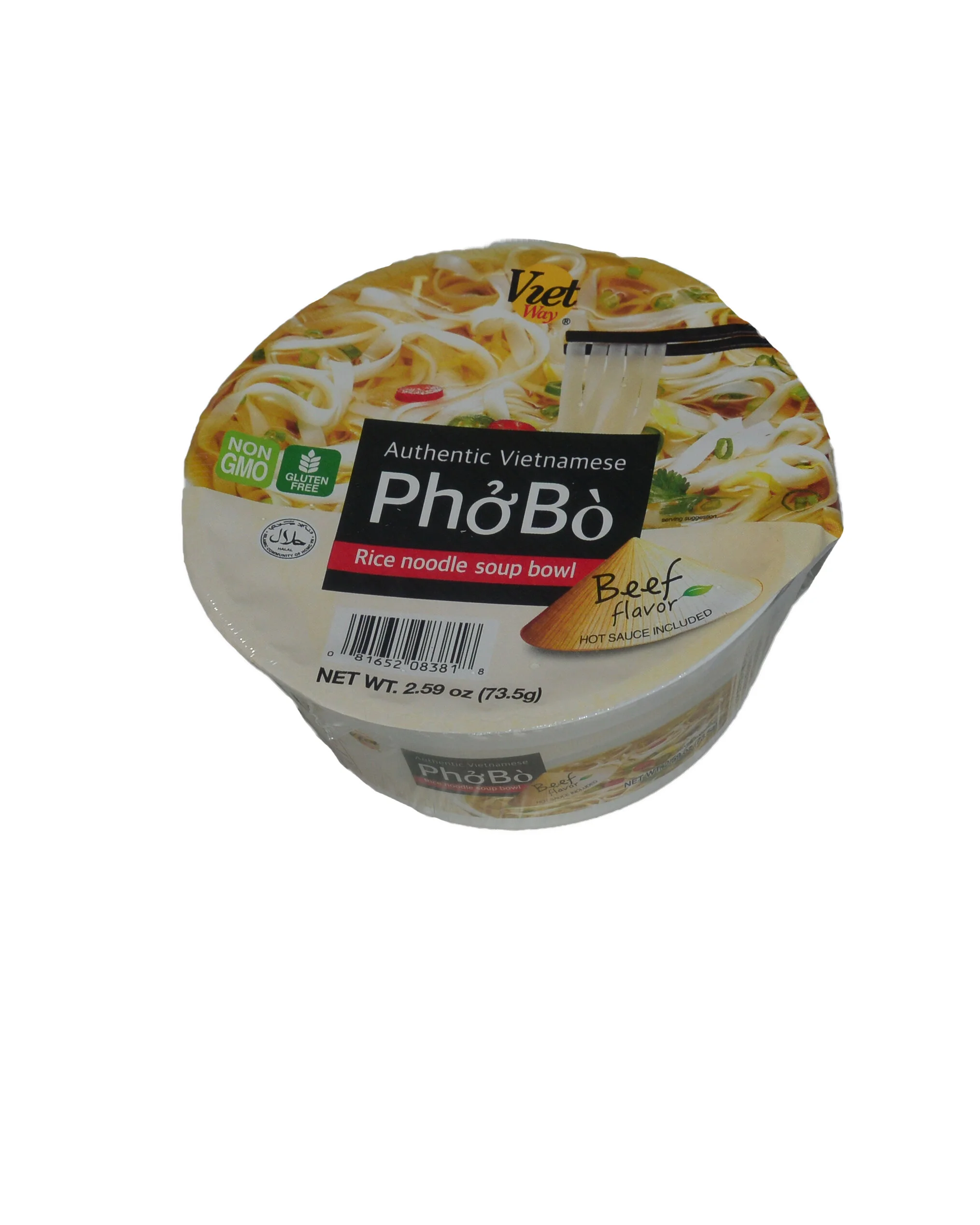 Viet Way Pho Bo Rice Noodle Soup 73.5 g.