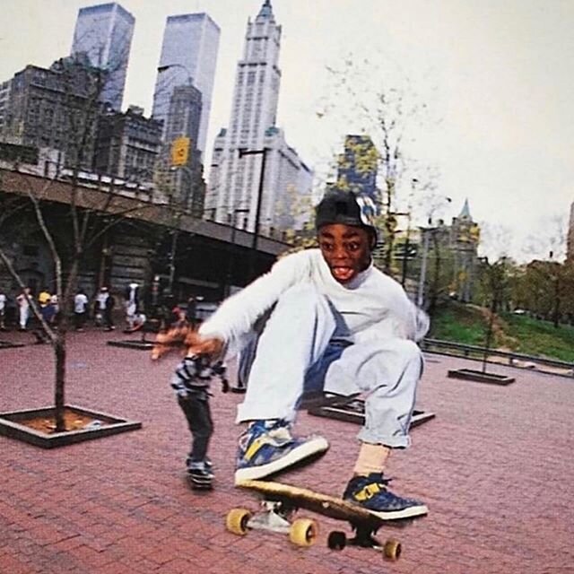 Harold Hunter in the late 1980&rsquo;s, skating the banks with so much stoke. Sign the petition, help save the banks. @haroldhunterfoundation 📸:@shutnyc #newyorkcity #savethebanks #linkinbio #gnarmads #thankyouskateboarding