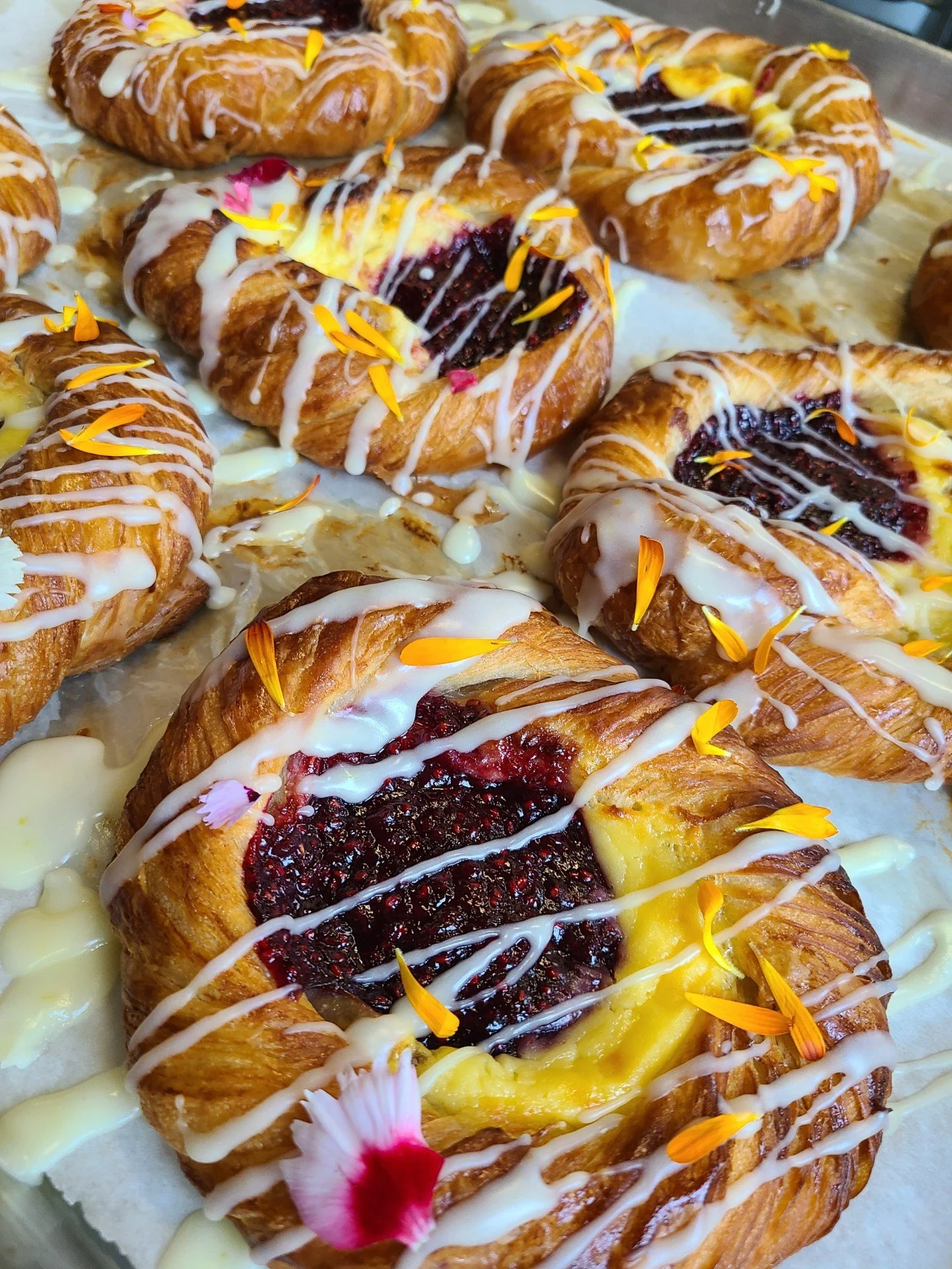 Blueberry Cheese & Citrus Danish
