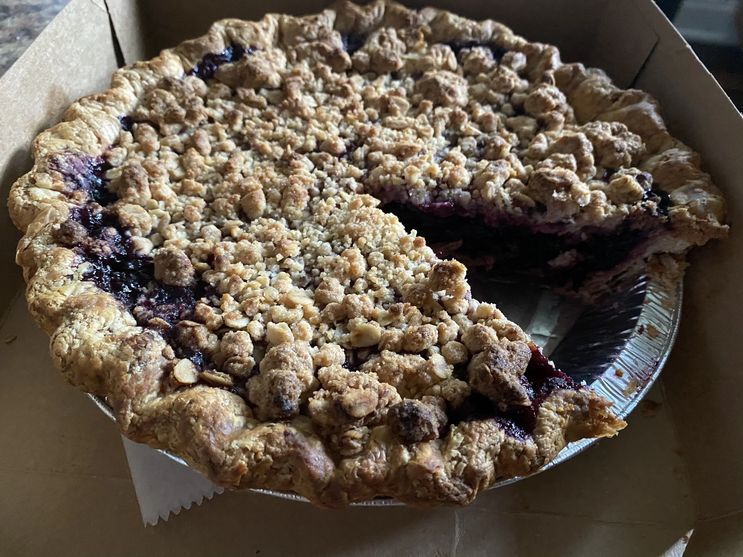 Blueberry Crumb Pie