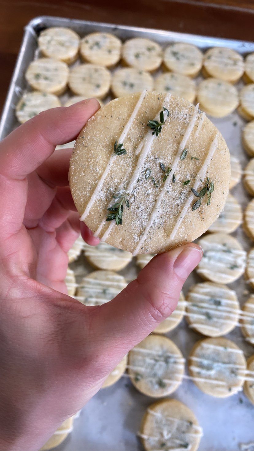 Lemon Thyme Sandwich Cookies