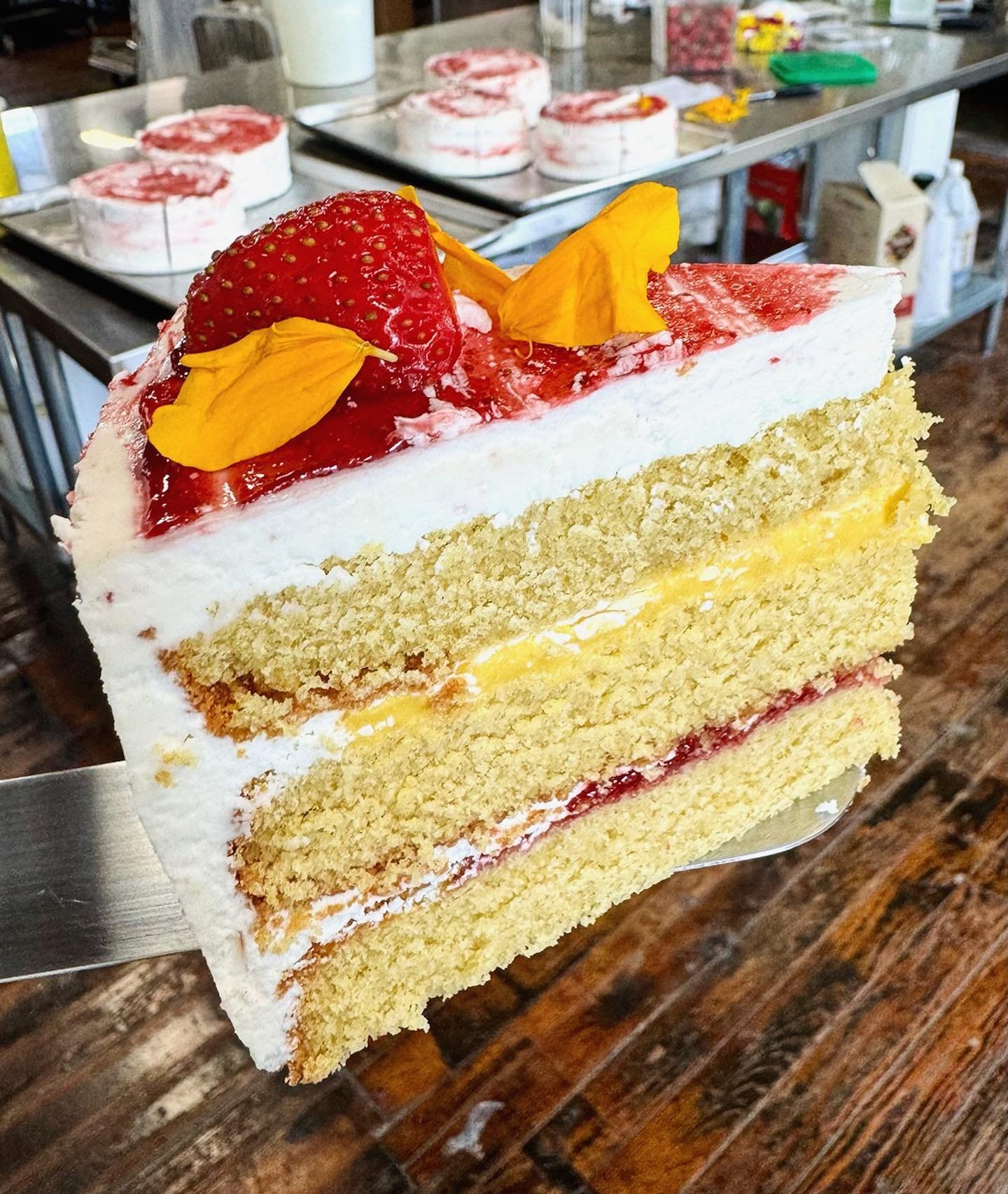 ALL ABOUT THAT CAKE 🍓🍋🍰 we&rsquo;ve got a great menu for you this weekend and the bake tonight is absolutely STACKED with extras of all your fave pastries as well as our special items for Mother&rsquo;s Day weekend! This cake features @janiesmill 