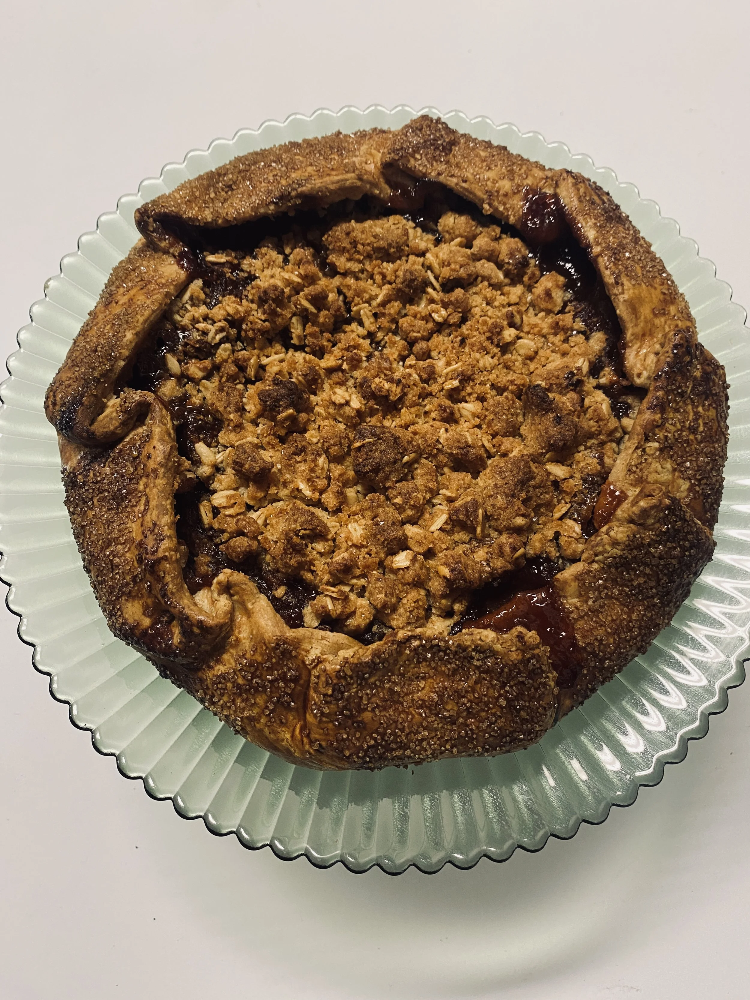 Caramel Apple Crumb Galette