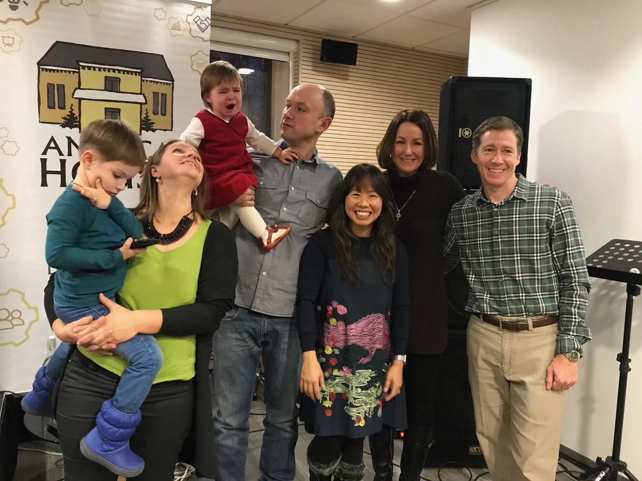 One of the highlights of the mission was having a Ukrainian big flip family and an American big flip family (from the Kyiv embassy) join us for a post-screening Q&A.