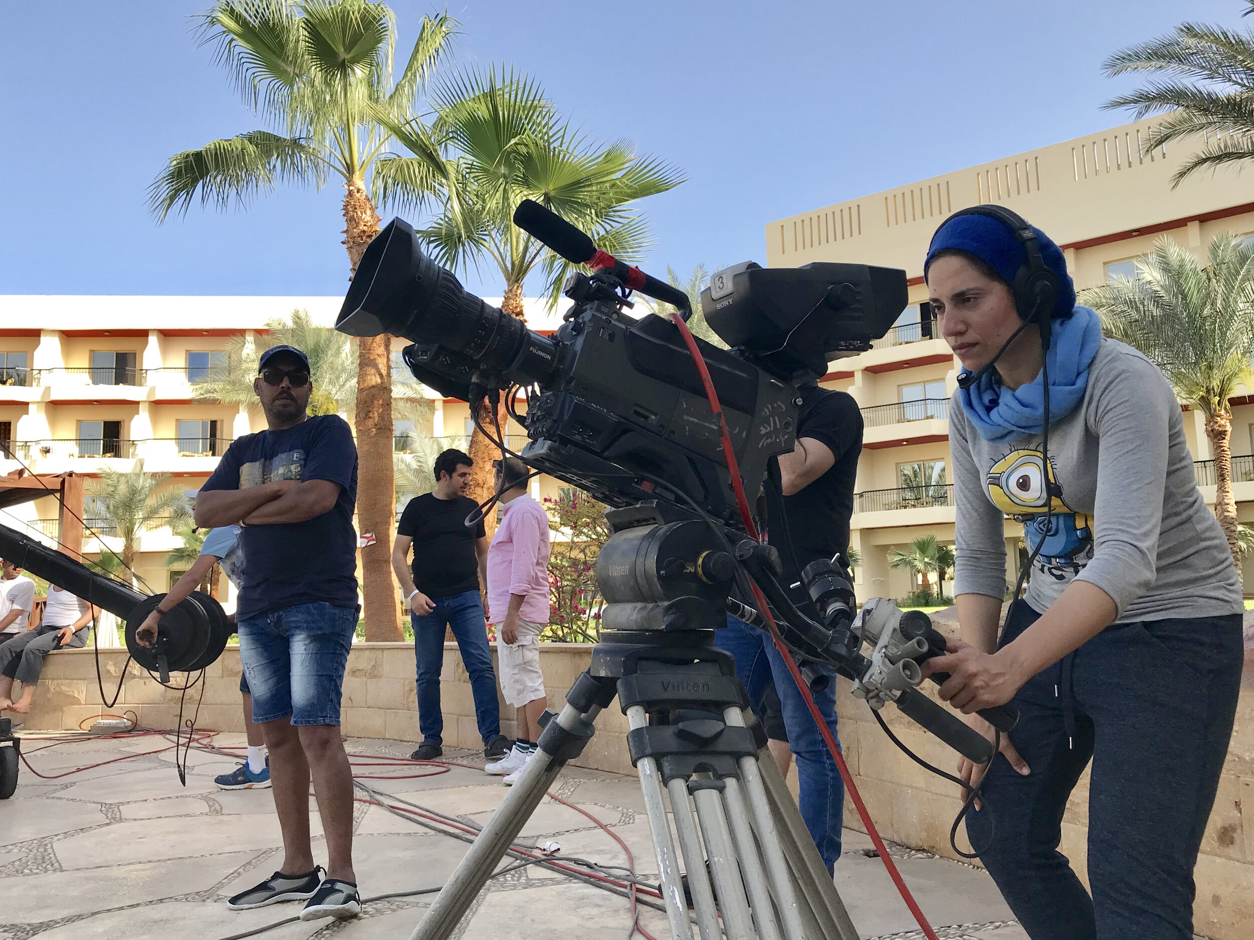 Female TV crew at Sharm El Sheikh Film Festival 