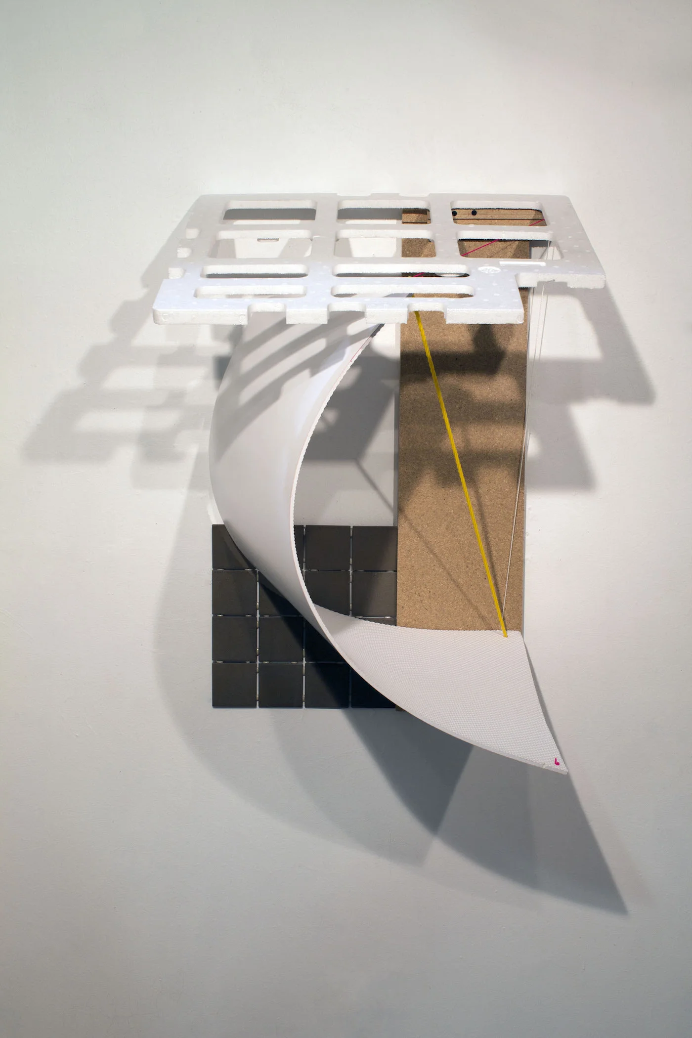 2016 Foam, wood, string, plastic ceiling tile, ceramic tile
