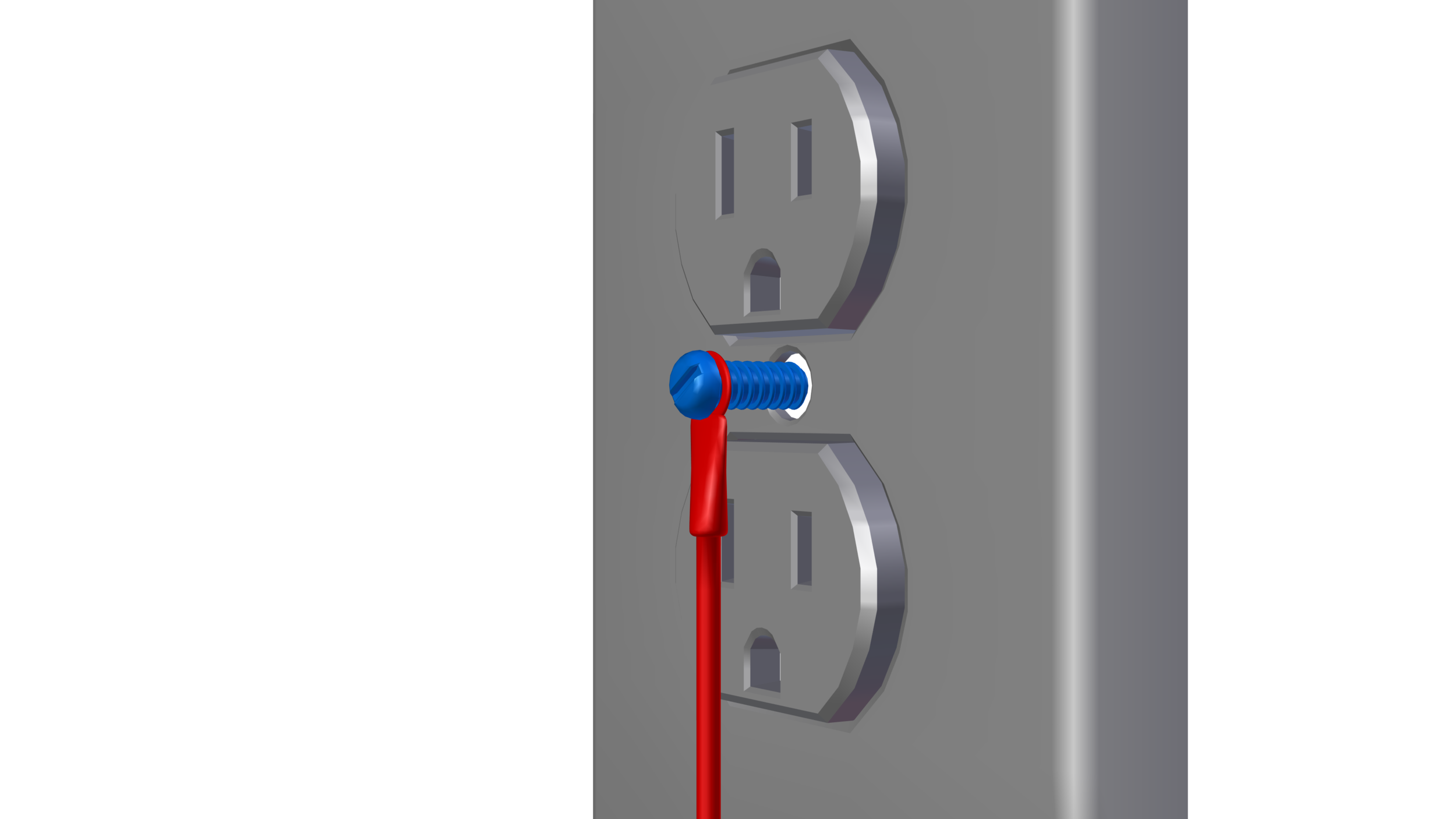Figure 4: WARNING(!) READ ALL WARNING TEXT BEFORE PROCEEDING. Connect the Ring Terminal to a Grounding Location.