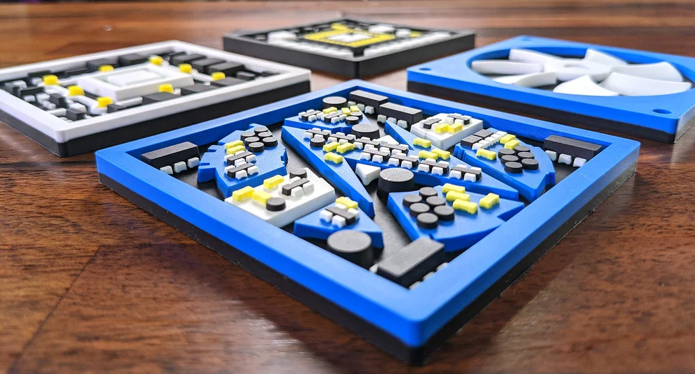 Set 4 Sottobicchieri In MDF Con Design Retro Gaming, 10x10 Cm, Regalo Originale Per Videogiocatori - 3