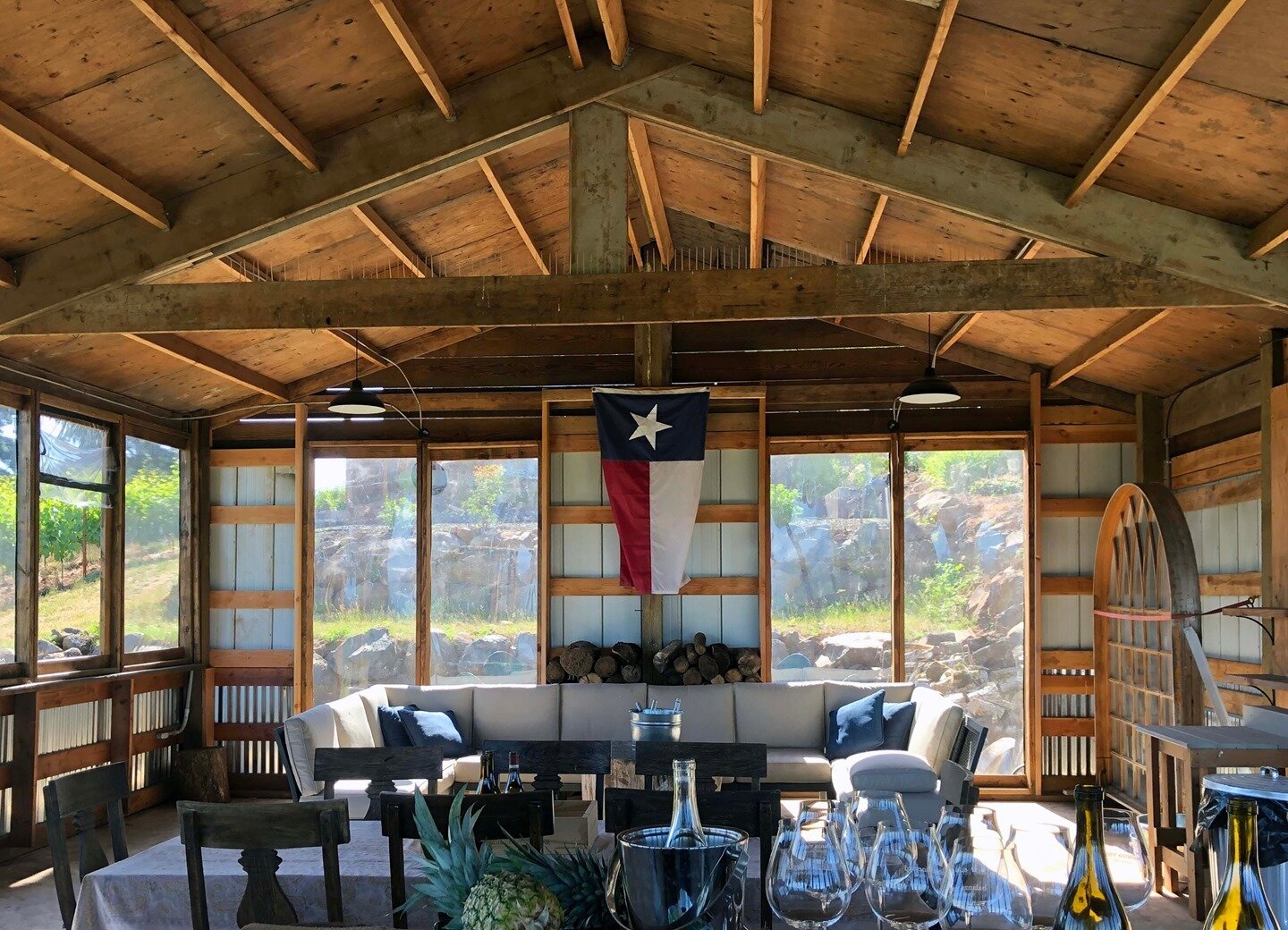 We're working hard on our BBQ barn this year! This barn-turned-grill mecca is a sneaky favorite of guests of the vineyard. With gorgeous views of the valley, a petanque court, and plenty of room for everyone to hang out and drink wine while Chaly is 