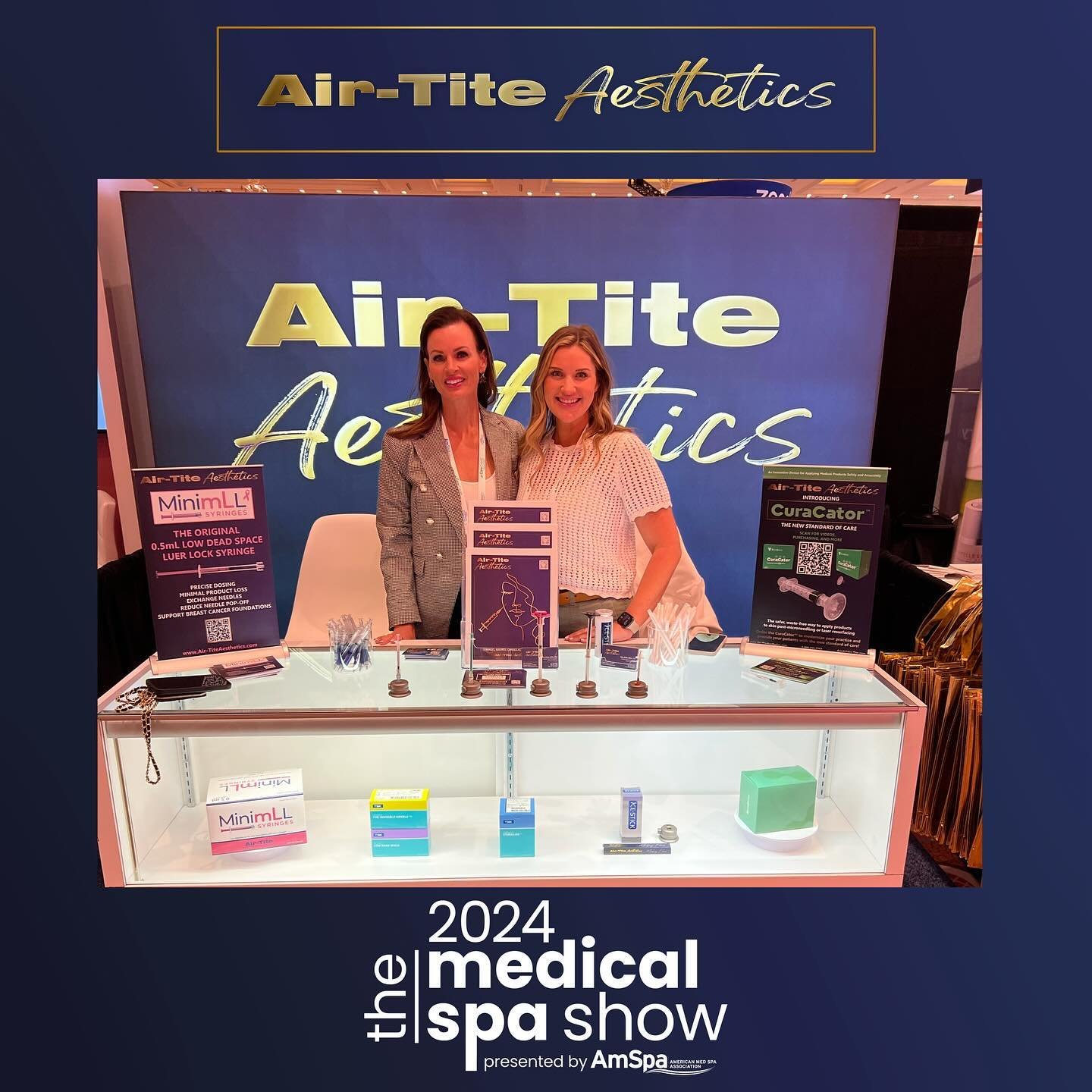 We were lucky to have Yvonne Dellos of @medicalaestheticartinstitute stop by our booth this weekend at the medical spa show! We hope you were able to check out her presentation! 
#MSS24 #MedicalSpaShow #MedSpa #Amspa