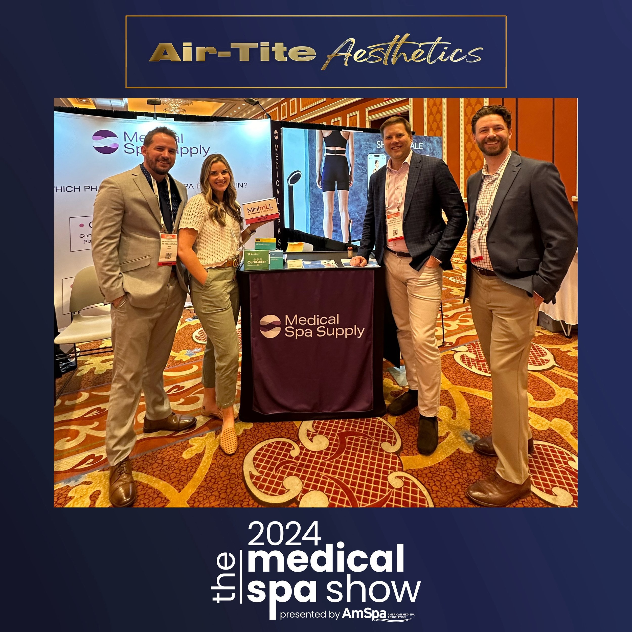 Had an awesome time networking with our partners over at @medicalspasupply during the @amspa_americanmedspa #MSS24! Medical Spa Supply carries all of our aesthetics products, as well as all of the other essential items you need to start a new med spa