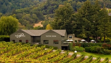 Aerial View of Passalacqua Winery in Sonoma