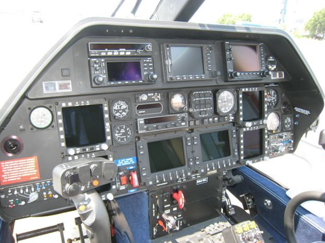  Helicopter interior instrument panel 