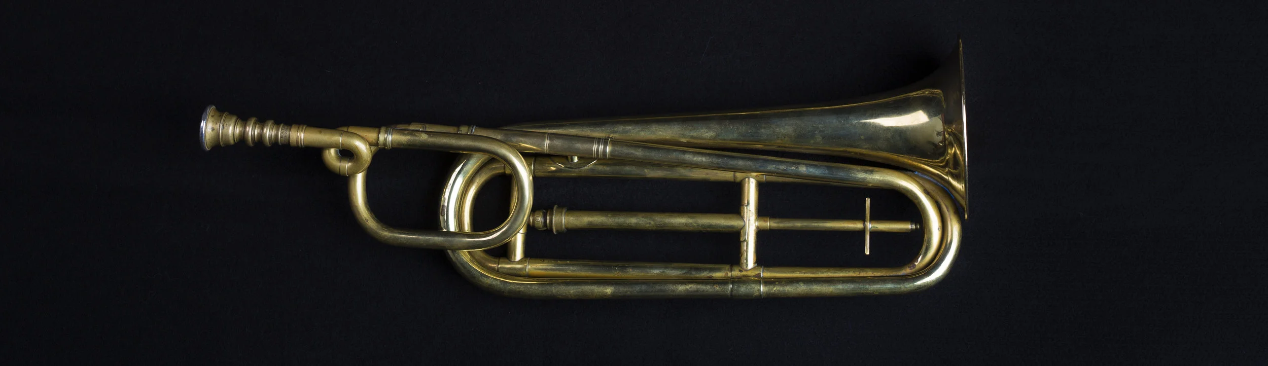 Short Model Slide Trumpet, Frederick Pace, circa 1840