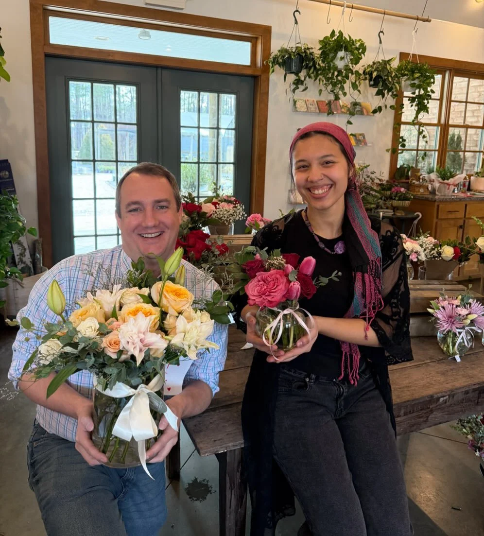 Wyatt Farms wishes you all a very Happy Valentine&rsquo;s Day!! We are open til five today 💘
One stop shop for all your Valentine needs! Come see us! Xoxo 
Charm bar + Charming Gourmet Chocolates + Champagne + Flowers &amp; more!