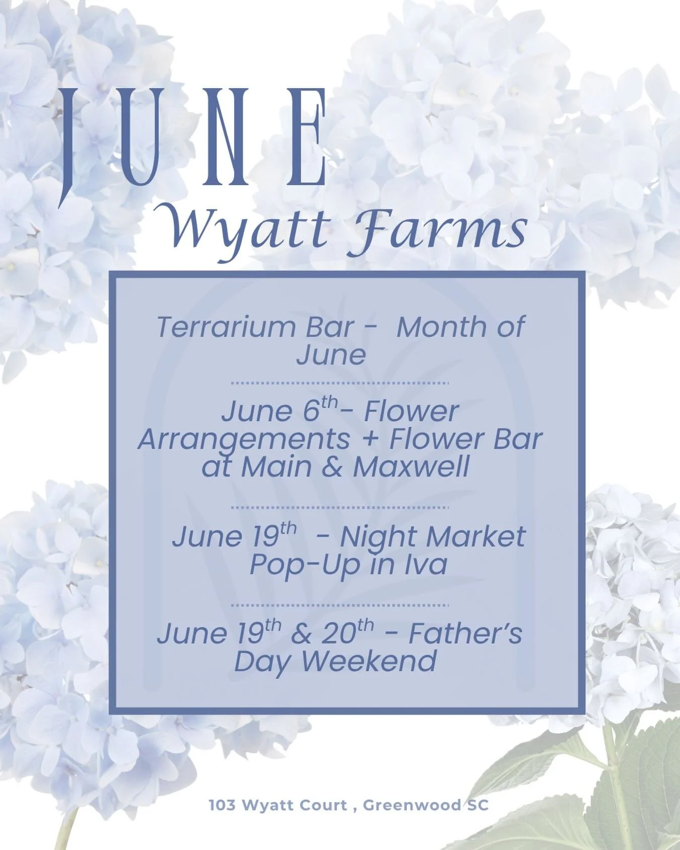 June at a glance☀️💥🌺
⬇️⬇️⬇️⬇️⬇️
During the entire month of June we will have a build your own terrarium bar in store! Come by during open hours and build your very own terrarium 🐢🌱

June- 6th - Flower Bar at Main &amp; Maxwell for their 10th BIRT