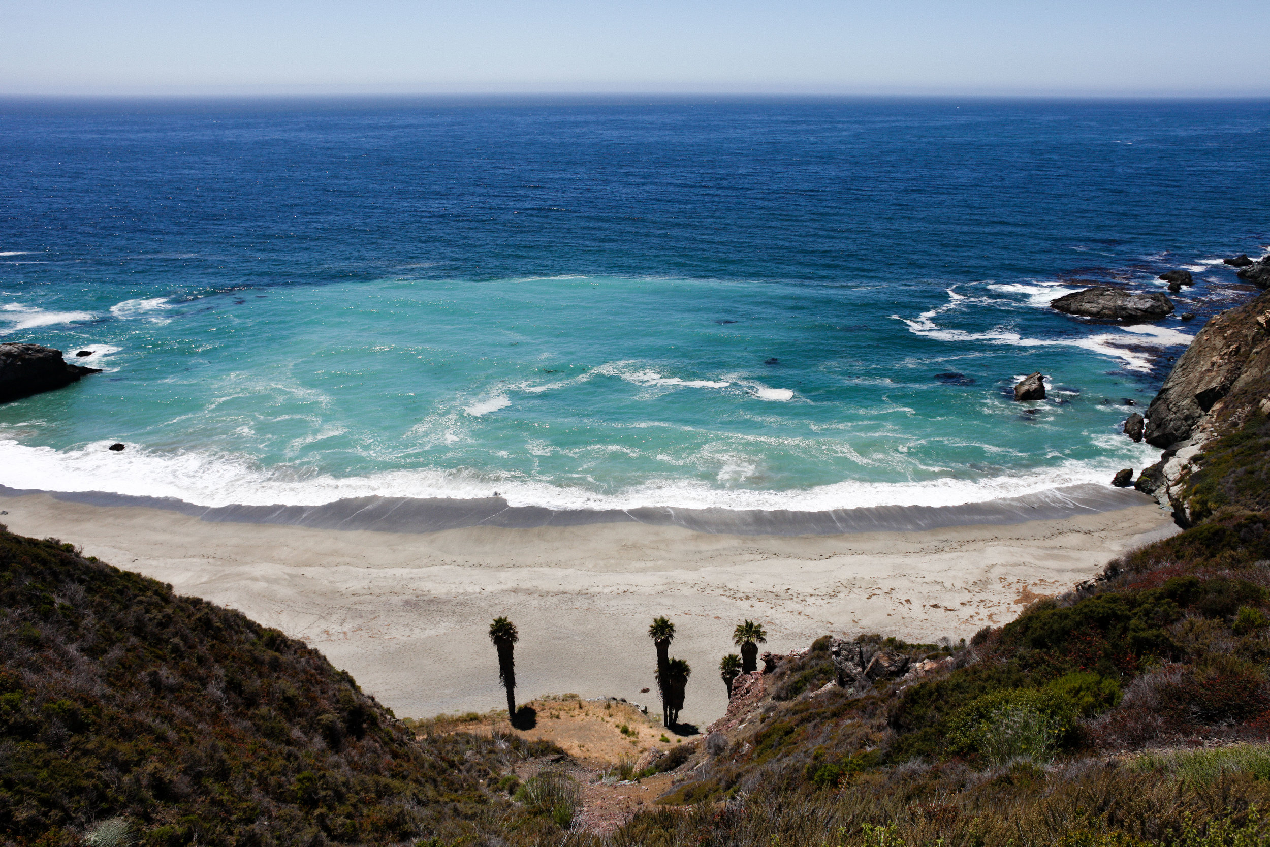 Pacific Ocean as seen from the PCH 1 | July, 2016