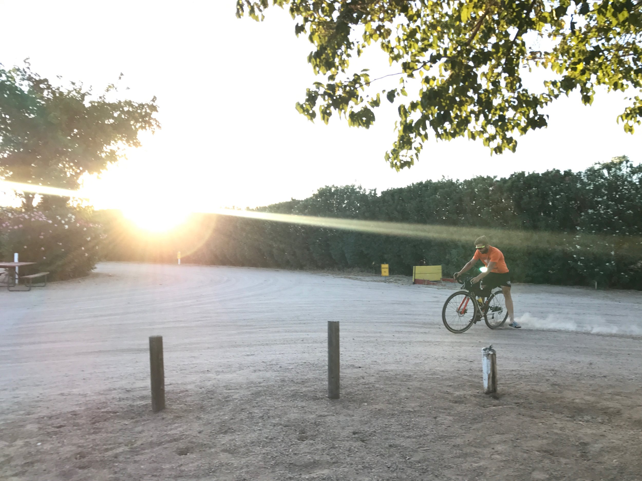 Sunset slide.