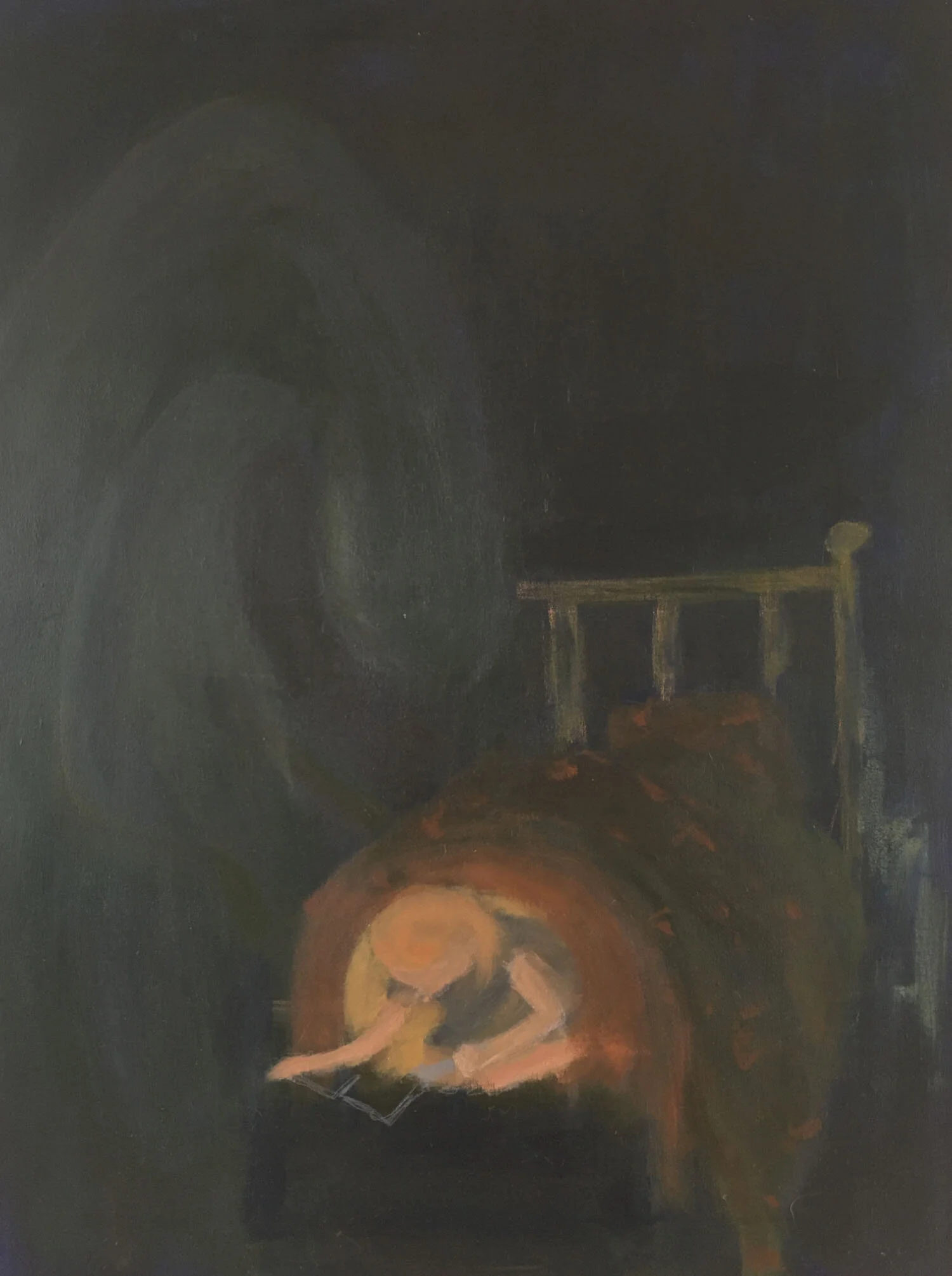 Acrylic paint &amp; neocolor II on canvas (60x80 cm)