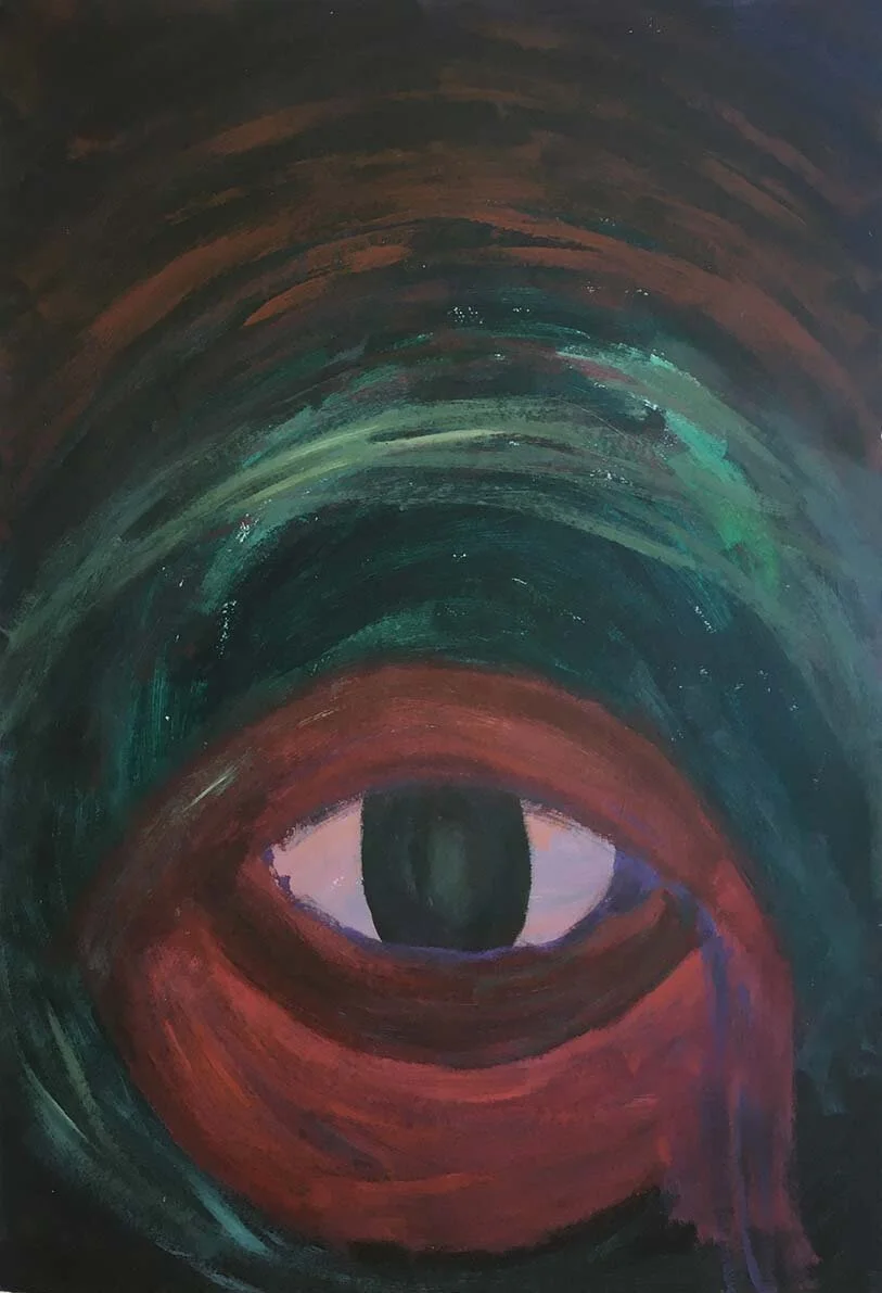 Acrylic paint on Hahnemule bamboo paper (100x70 cm)