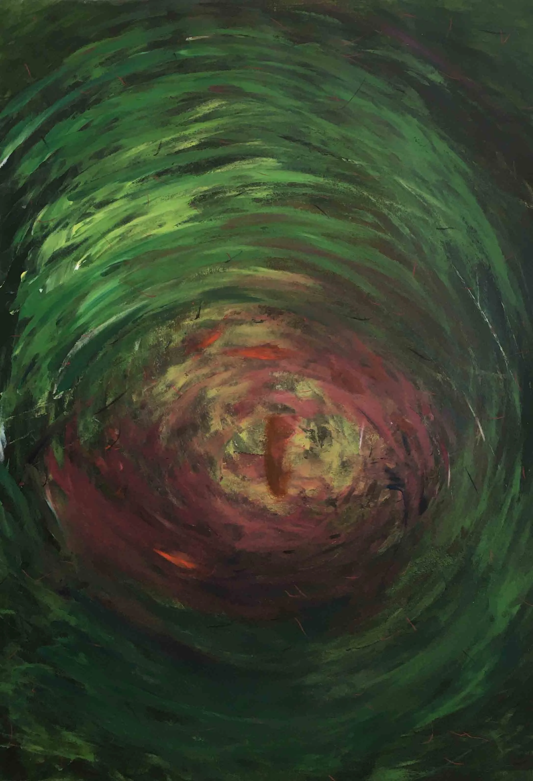Acrylic paint on Hahnemule bamboo paper (50x70 cm)