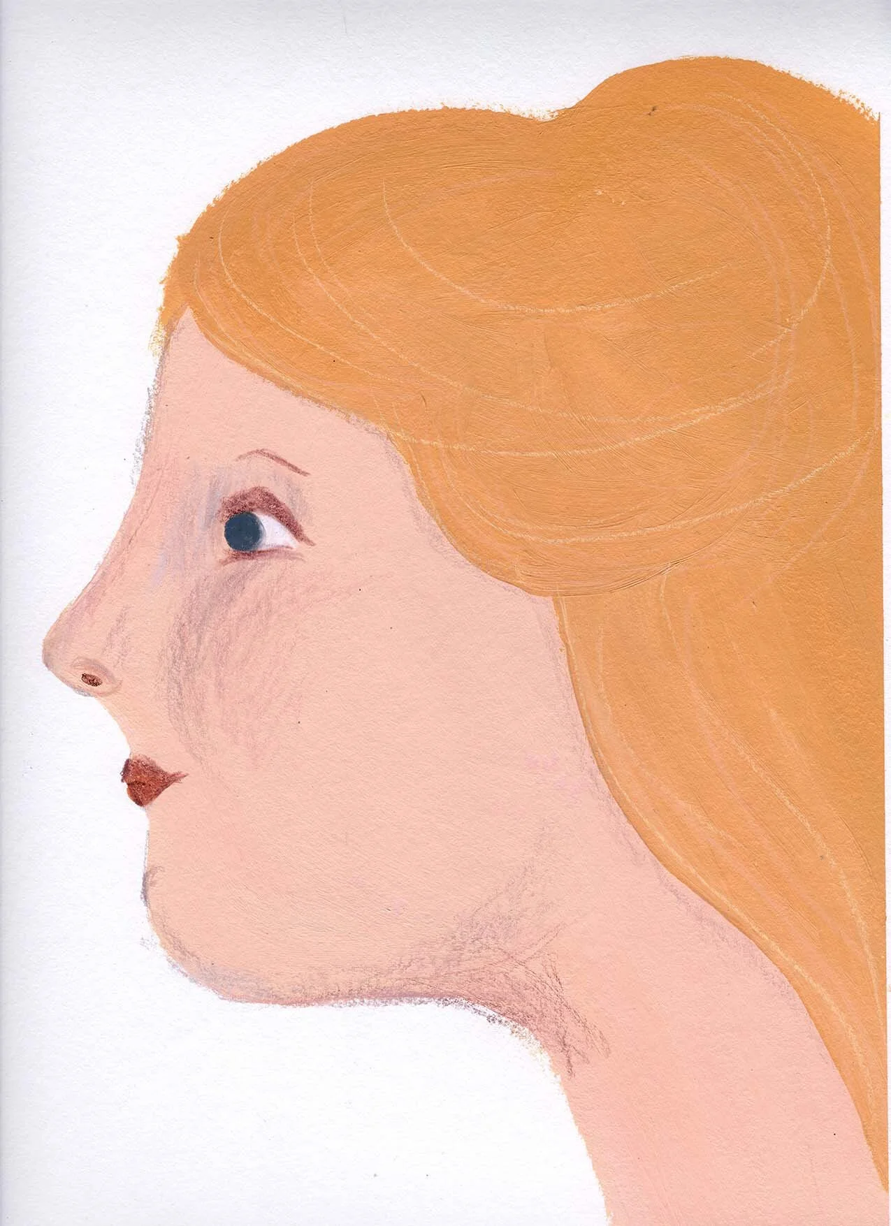 Acrylics and luminance pencils