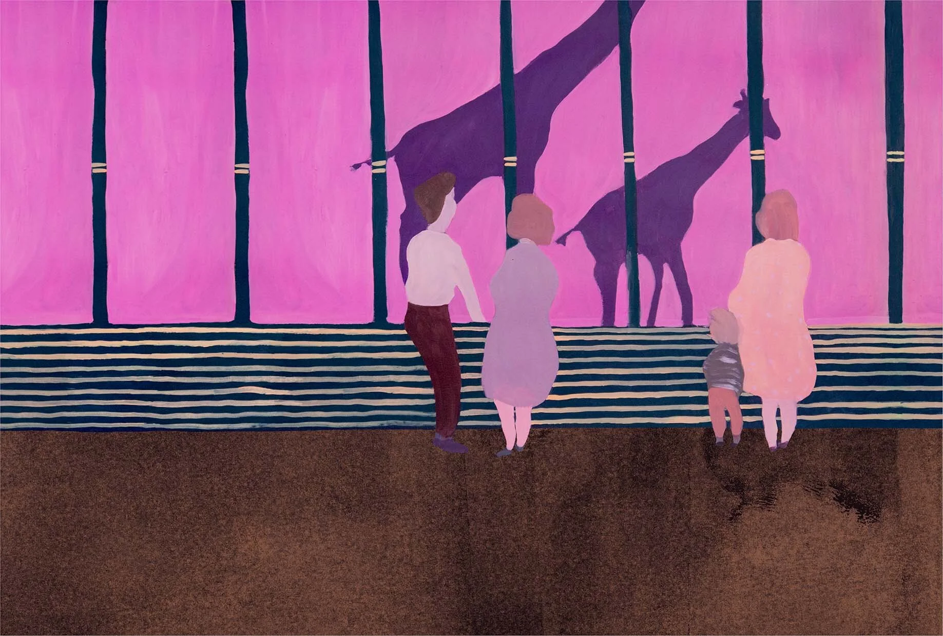 Acrylics on Hahnemule bamboo paper, reworked digitally with scanned in textures